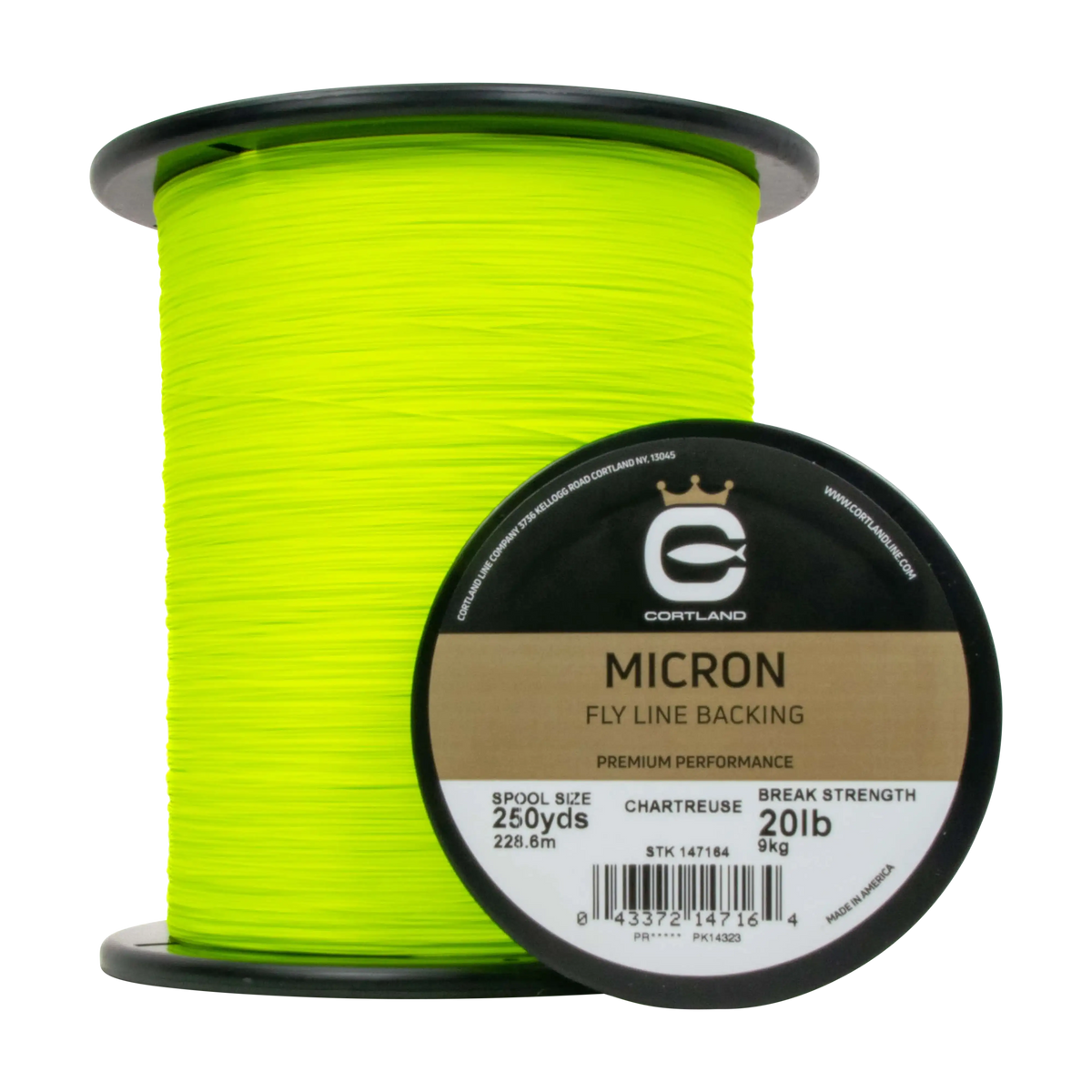 Micron Fly Line Backing, Chartreuse / 30 lb. / 250 yd
