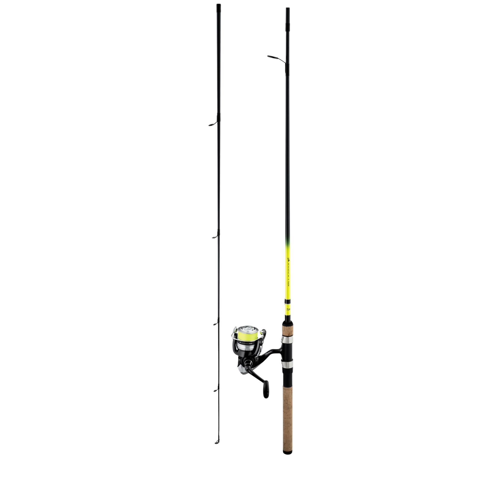Daiwa D-Shock II Spinning Combo with Braided Line