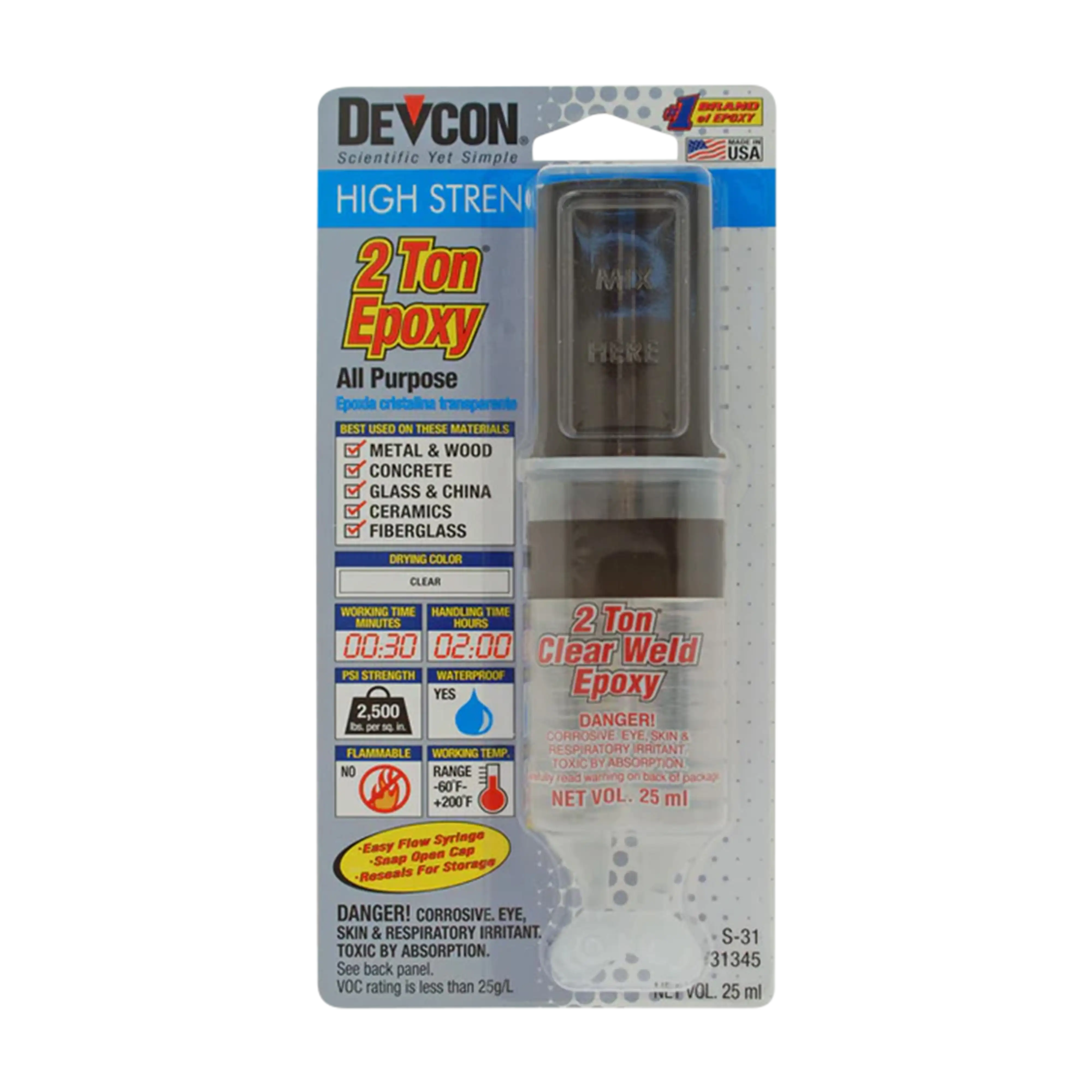 devcon 2 ton epoxy fishing lures Epoxy, Epoxy, 4-1/2 Ounce Bottles, 2 Bottles: Fasteners And Sealers Industrial & Scientific ferrous metals PB Epoxy - 1oz -