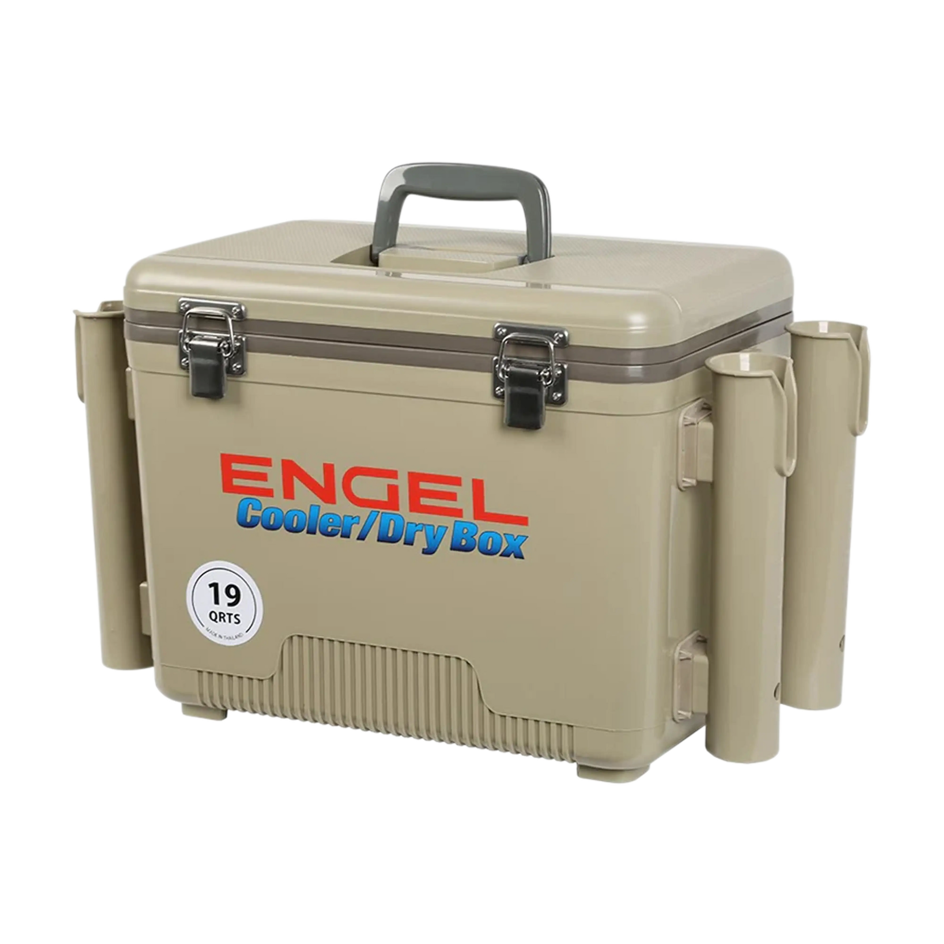 Engel 19 Qt. Cooler/Dry Box with Rod Holders