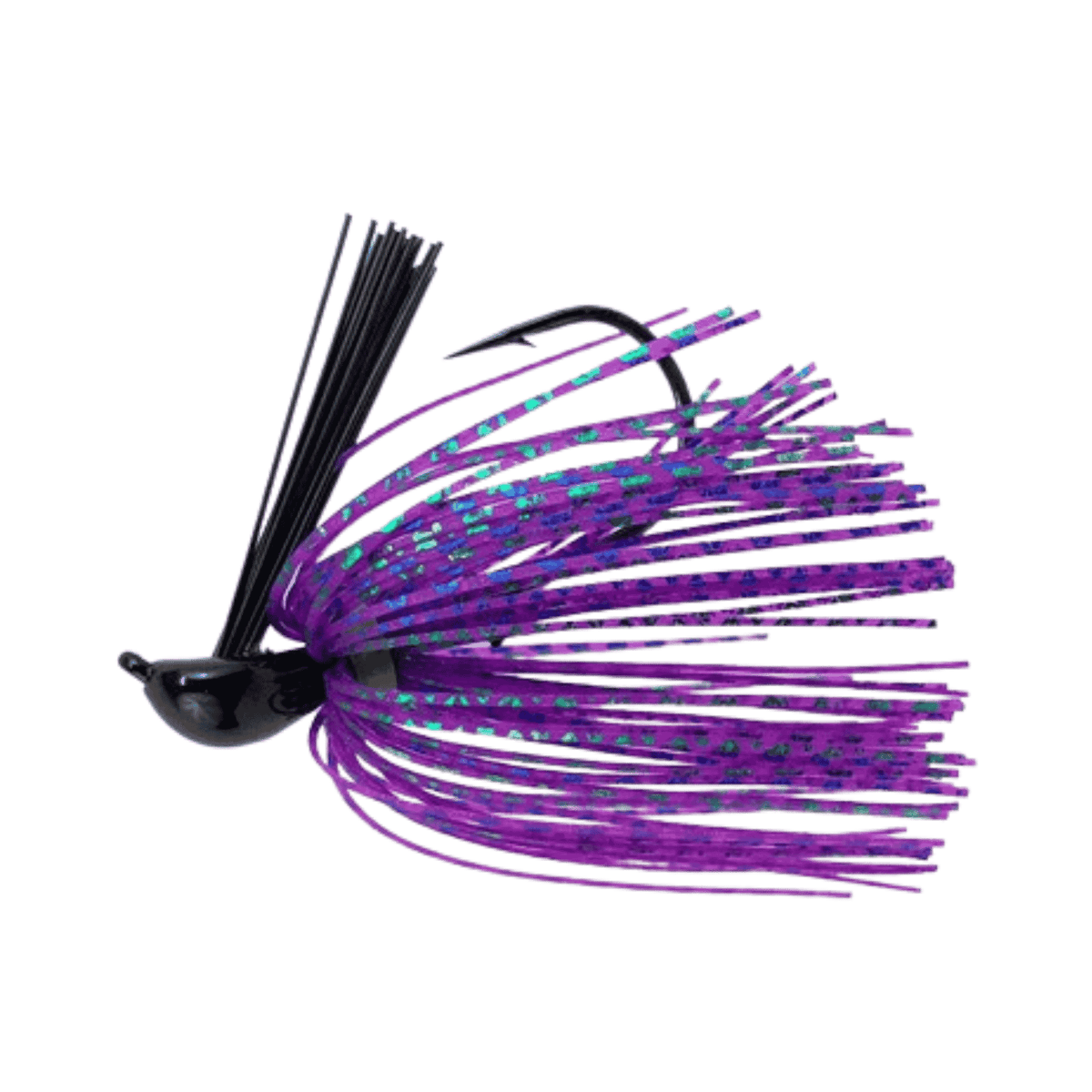 a jig fishing lure Tungsten Mega (flipping jig) 1 oz Junebug Daiwa Crossfire 2 Piece weighted belly creates a Size:3000FC rare fish box