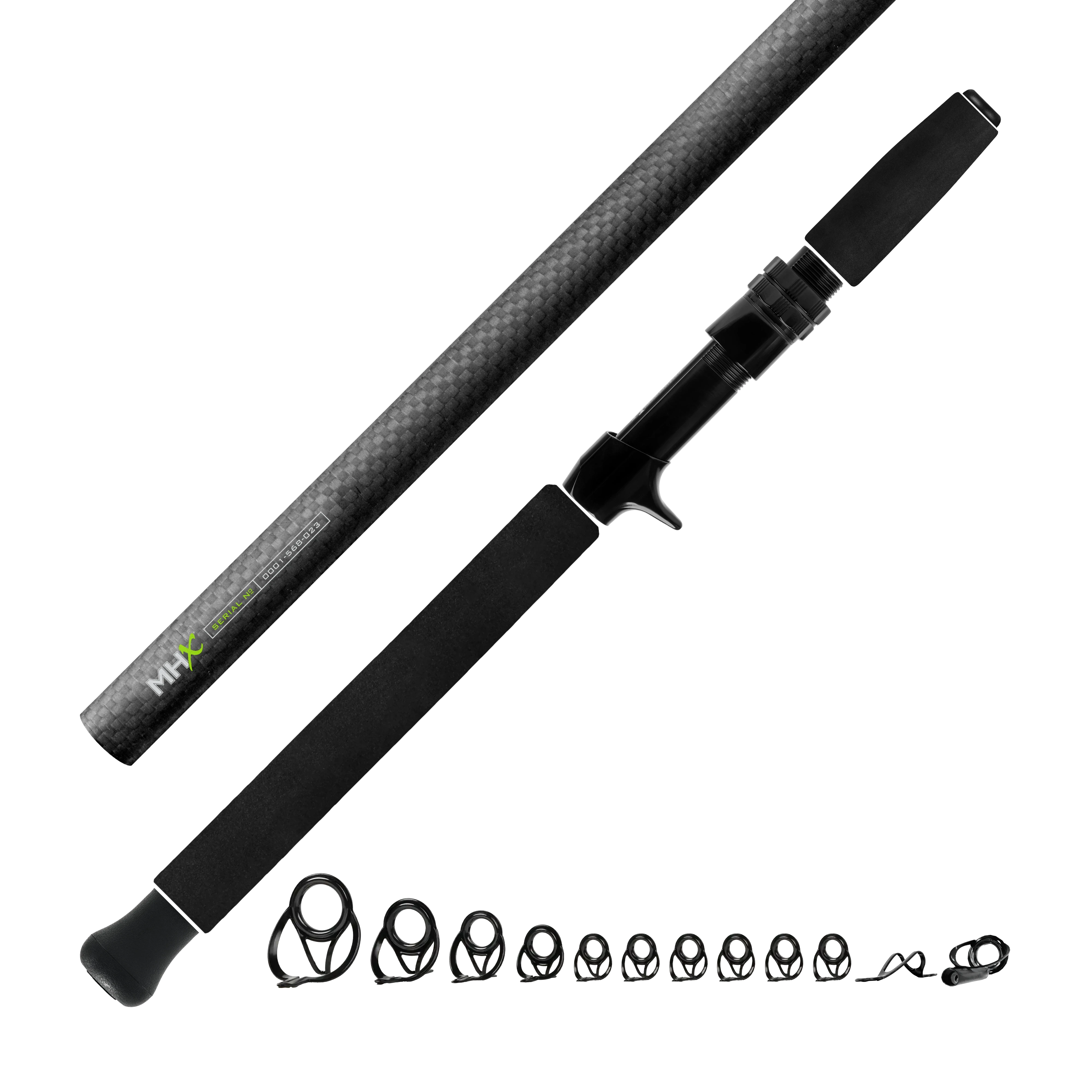 Heavy Inshore Saltwater Casting Kits - Matte 3K Carbon Fiber