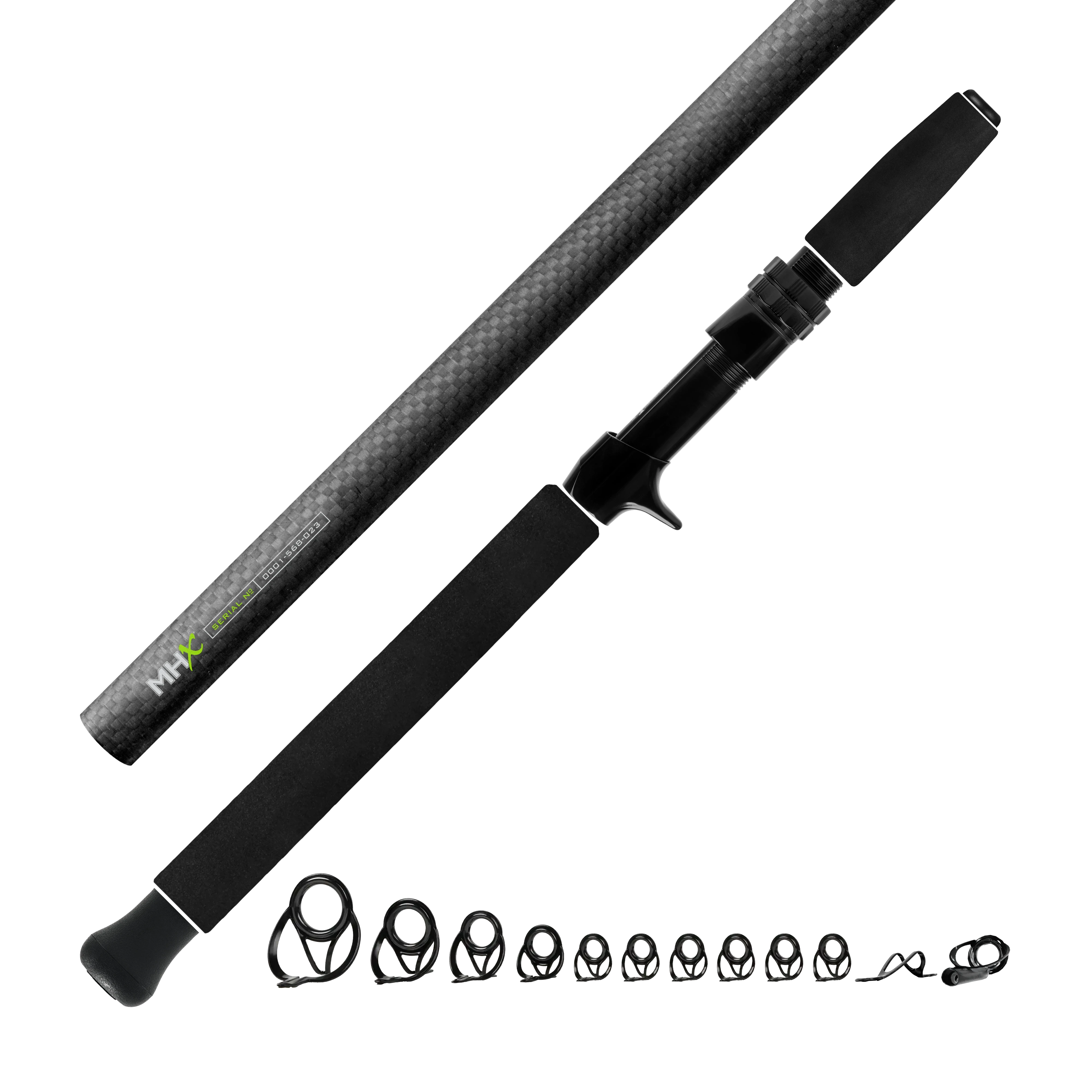 Heavy Inshore Saltwater Casting Kits - Matte 3K Carbon Fiber