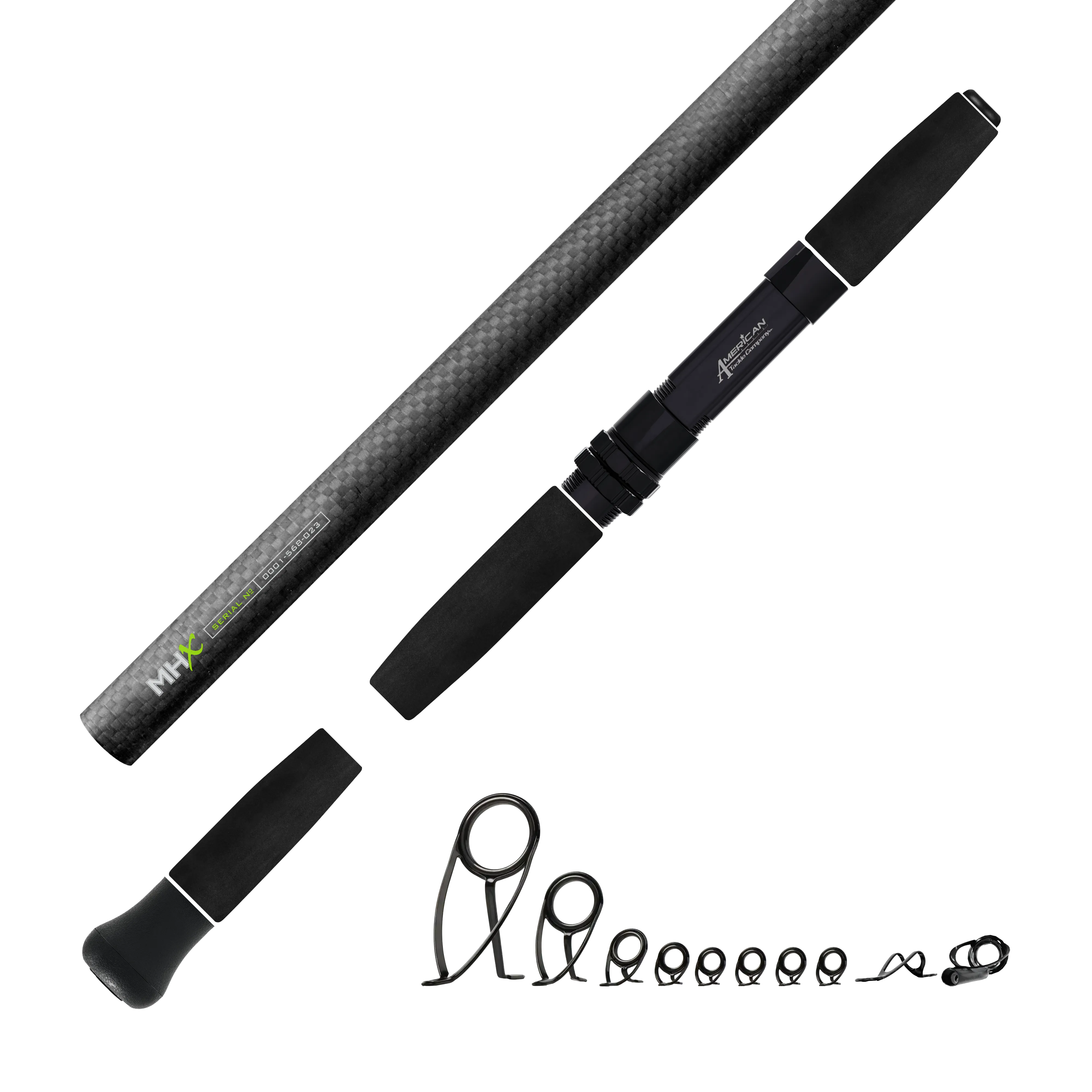 Heavy Inshore Saltwater Spinning Kits - Matte 3K Carbon Fiber