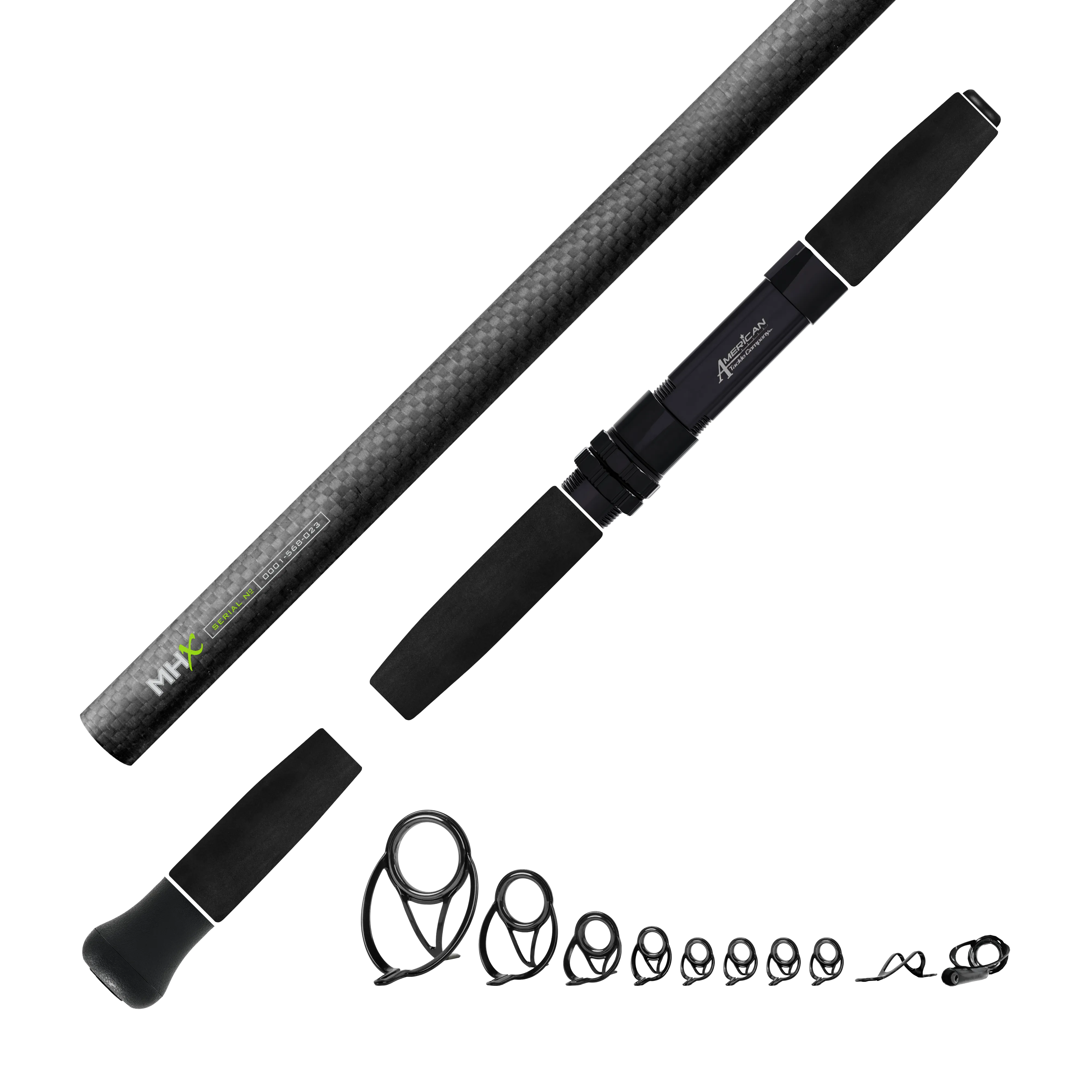 Heavy Inshore Saltwater Spinning Kits - Matte 3K Carbon Fiber