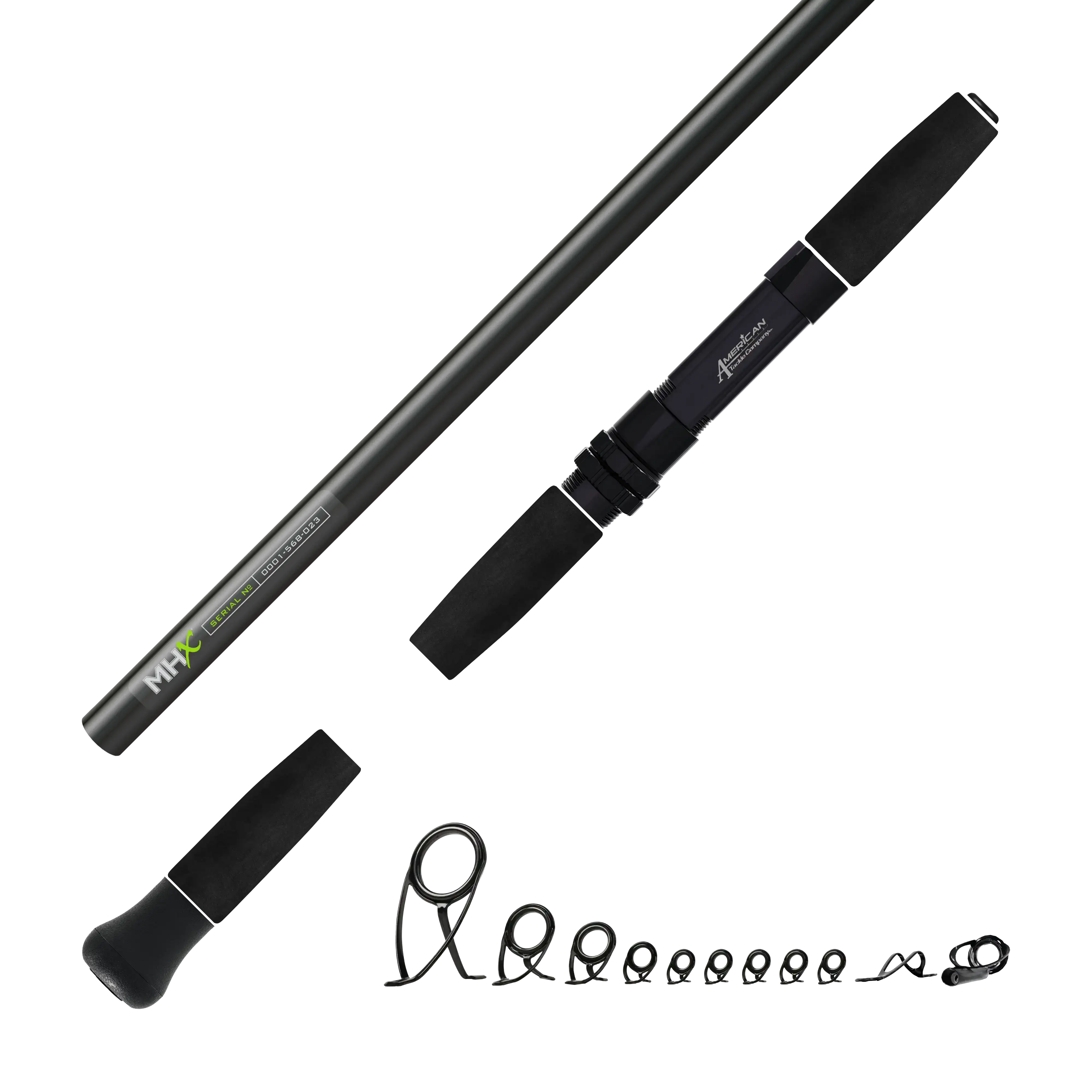 Heavy Inshore Saltwater Spinning Kits - Matte Black