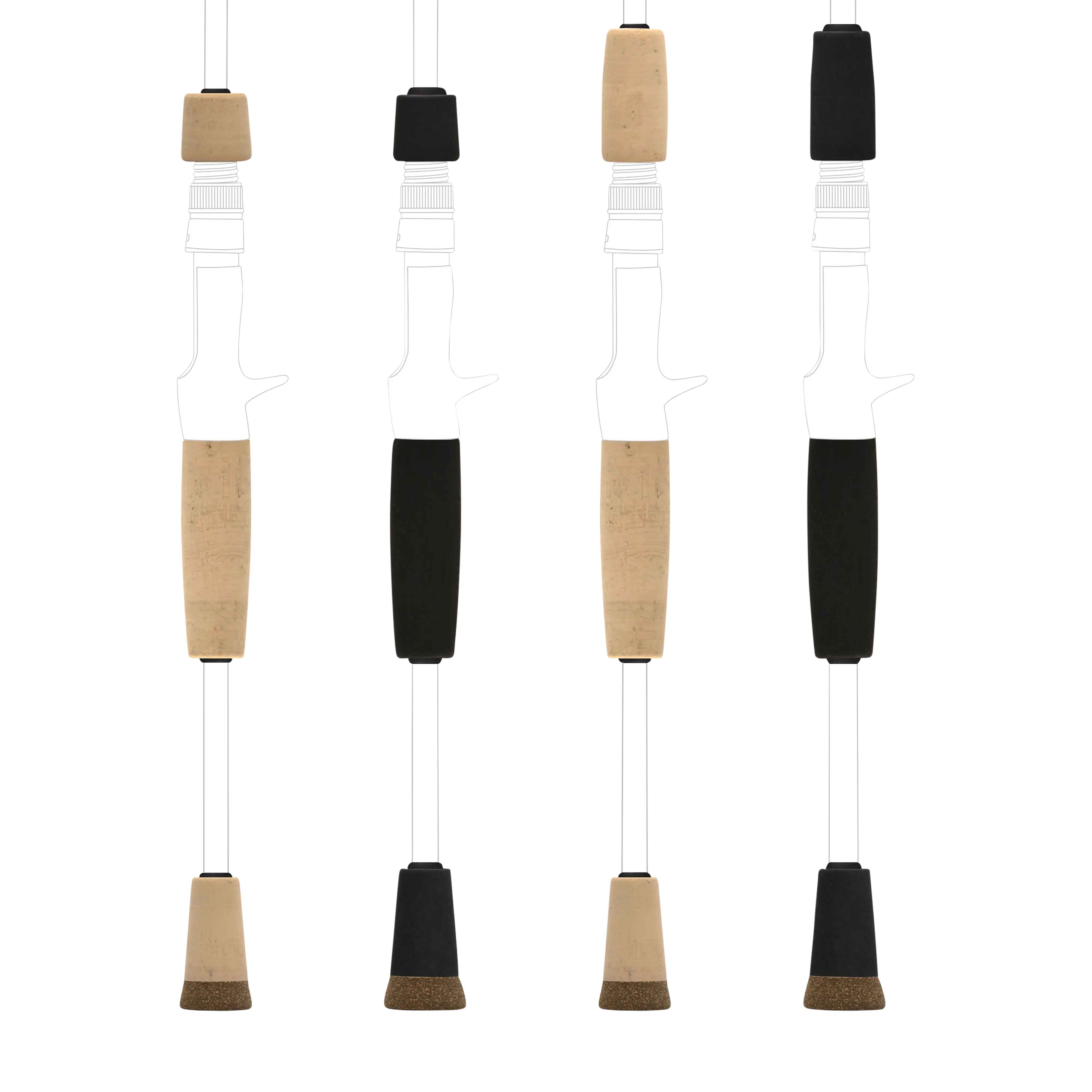 American Tackle Split Grip Kits for Casting Rods