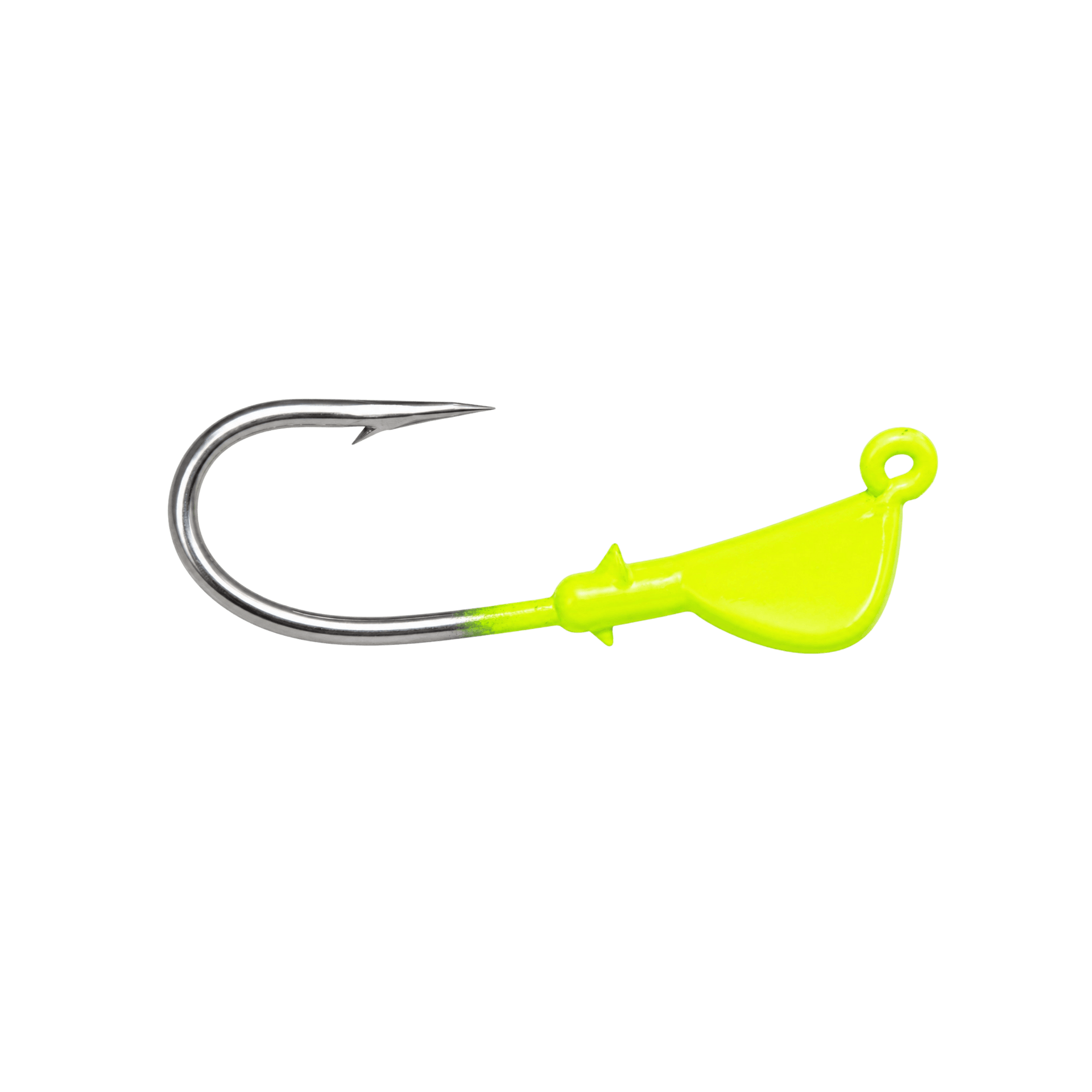 Hookup Lures Inshore Premium Jighead 1/4oz 3/0 / Chartreuse
