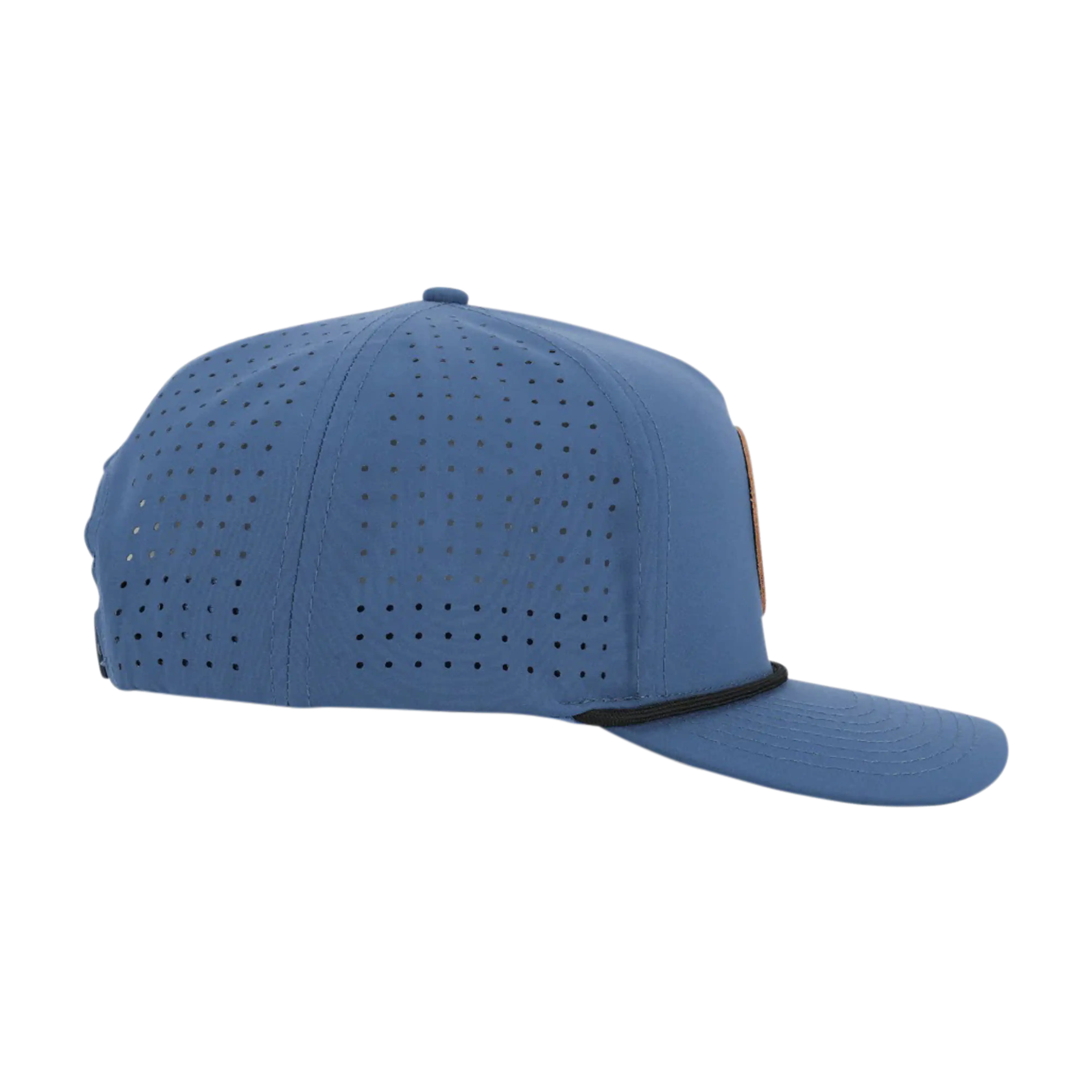 JYG Profishing Navy Leather Patch 5-Panel Hat