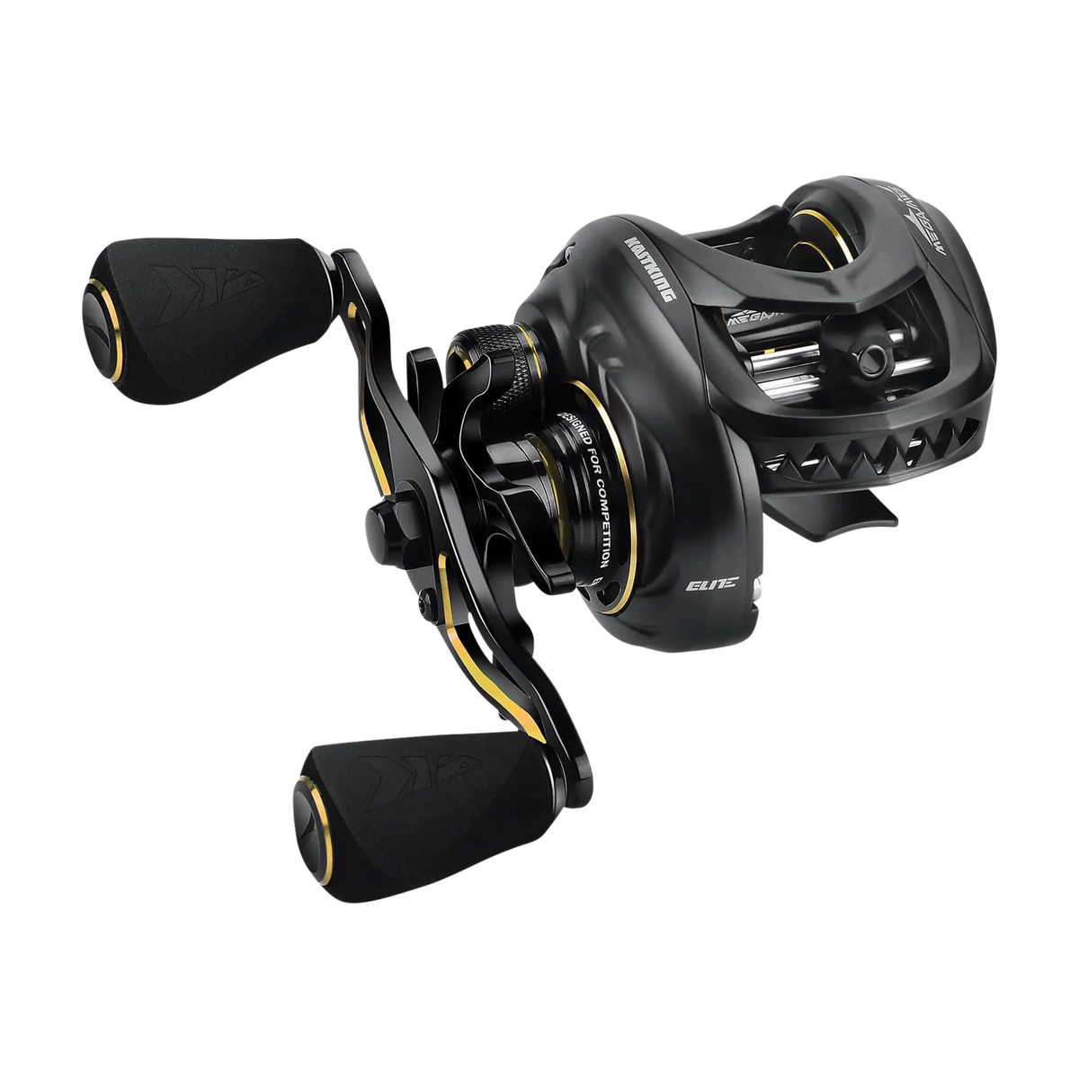 bass pro shops megacast metal round baitcasting reel KastKing MegaJaws Elite Casting Reel Left / 7.2:1
