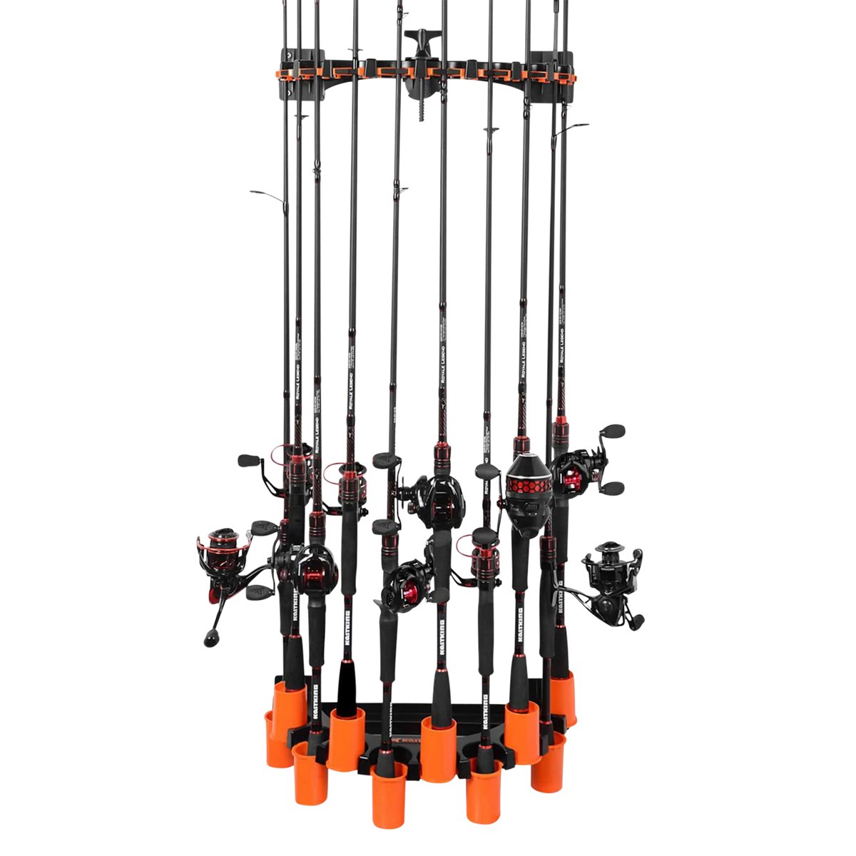 kastking rack em up portable aluminum fishing rod holder KastKing Spooling Station & Rod Rack