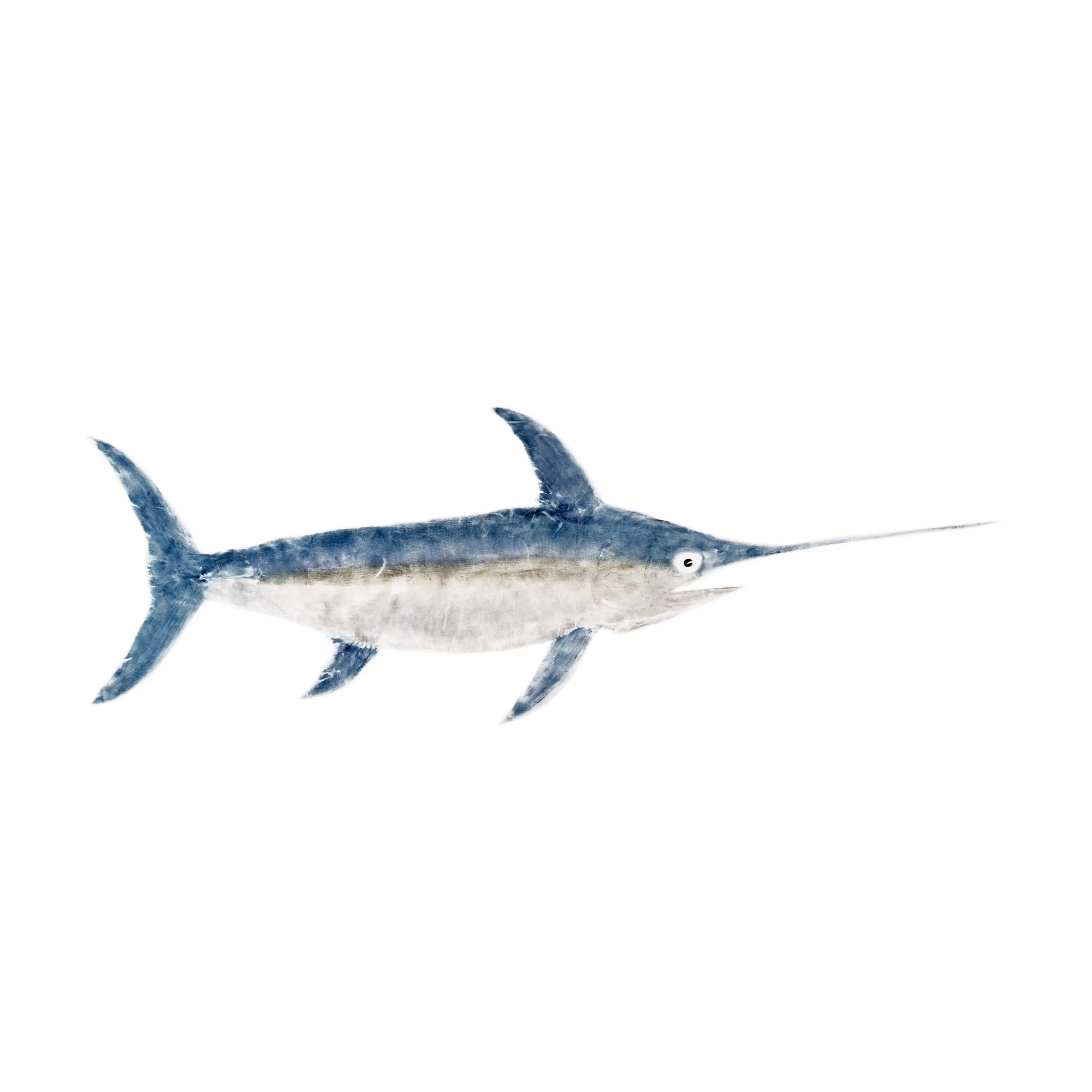 Mud Hole Japanese Gyotaku Fish Art Decals by Marshall Madruga