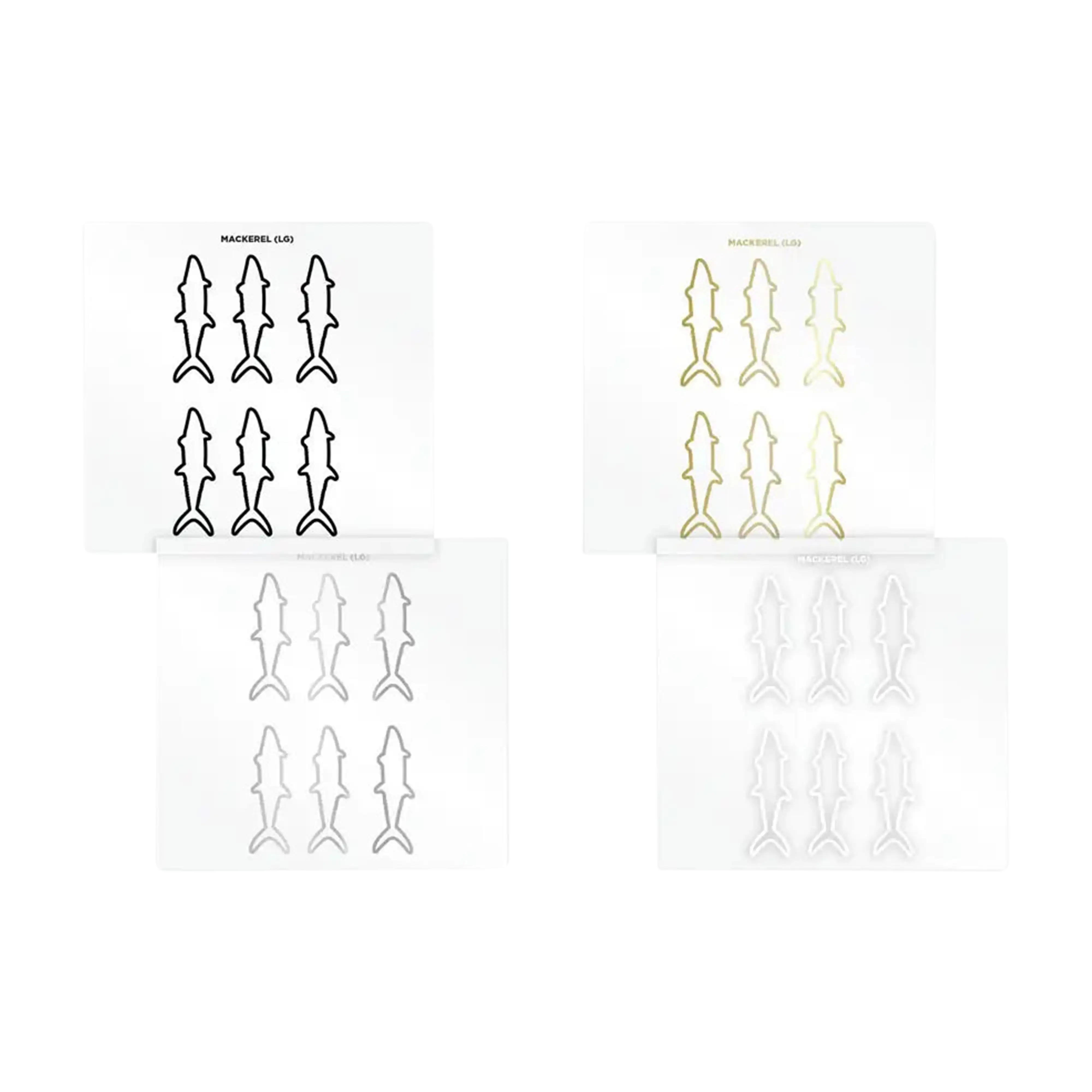 Mud Hole Mackerel Silhouette Rod Decals - Peel & Stick