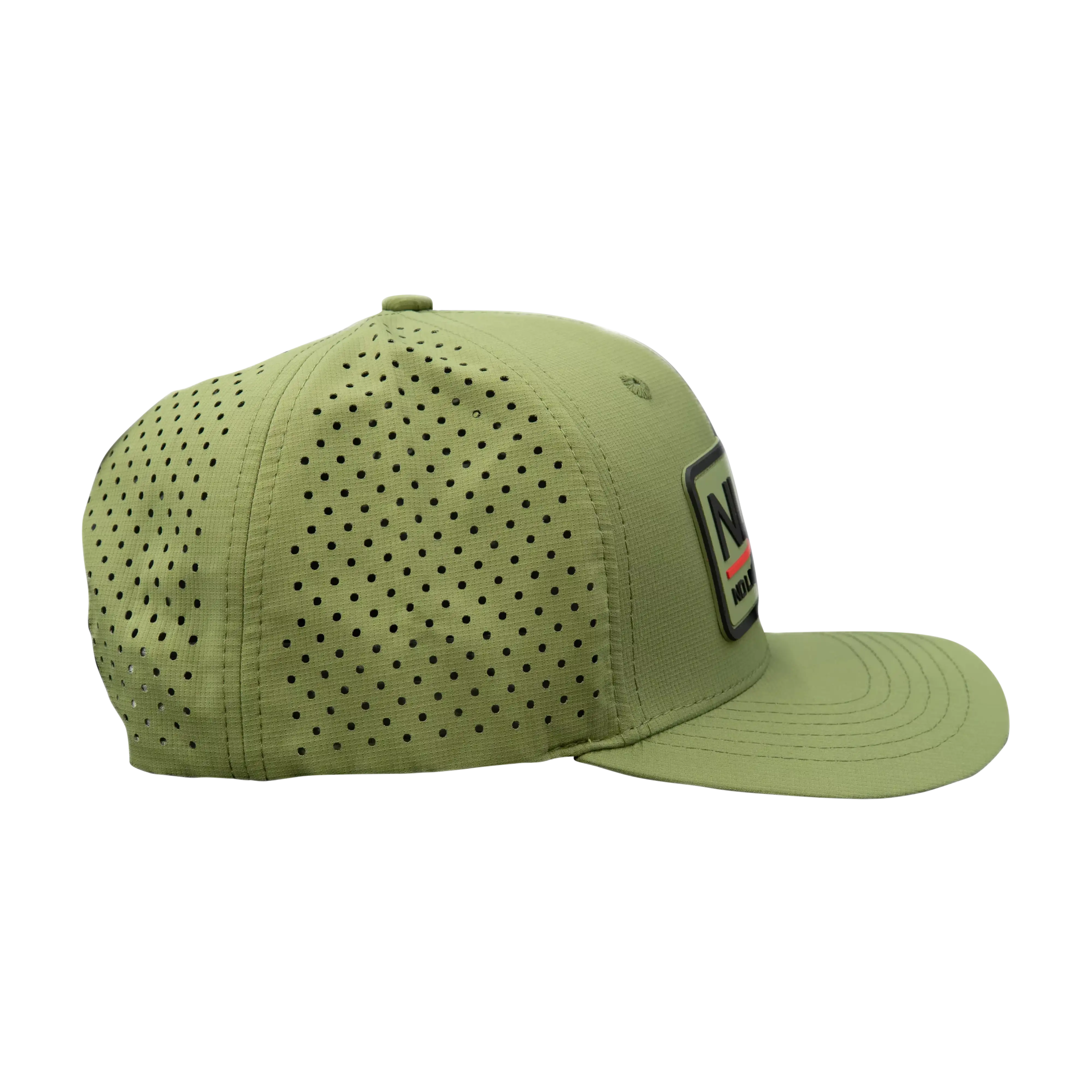 NLBN 6-Panel Performance Hat – Red Lockup Snapback for Anglers