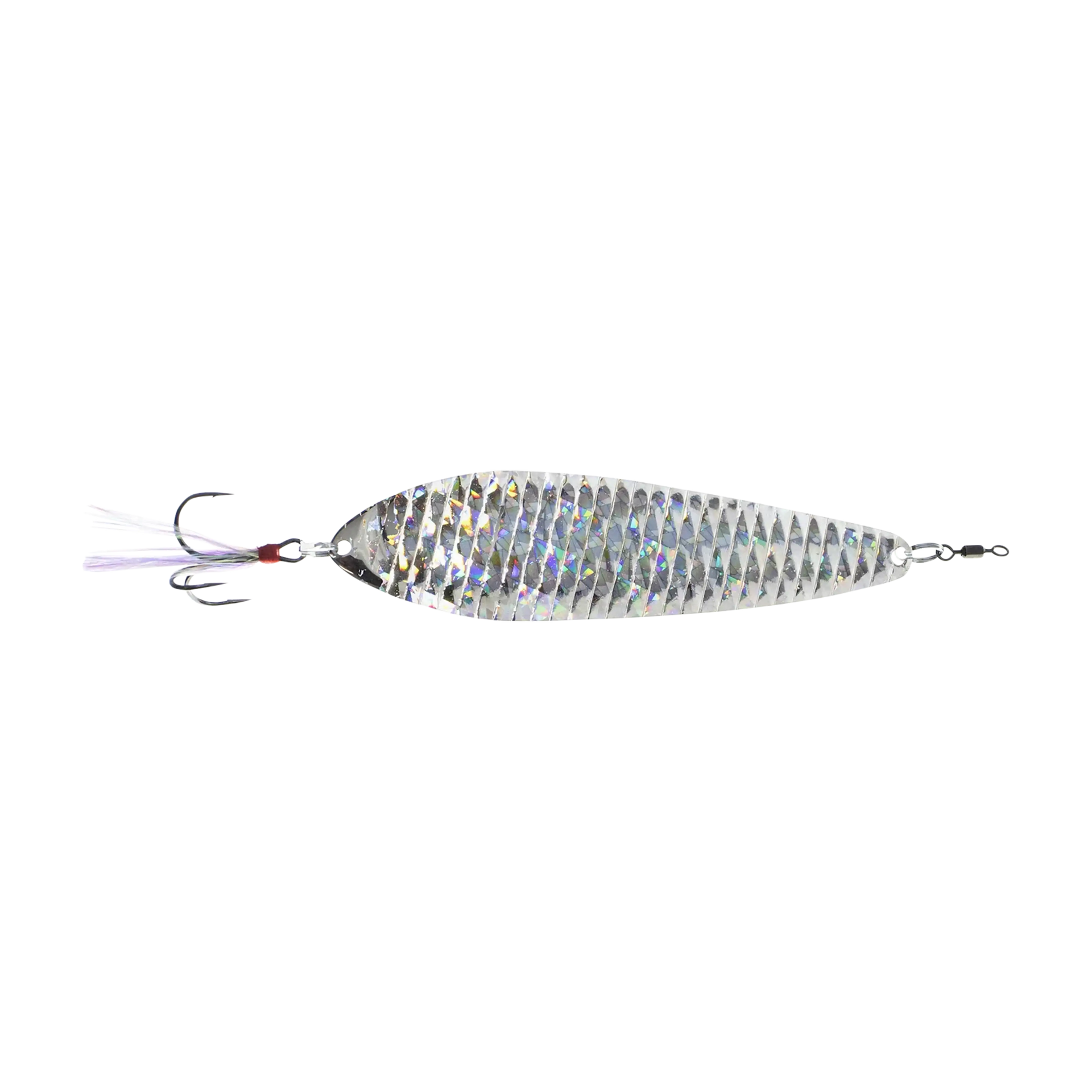 bass fishing lure black and white png image Nichols Bass Mafia Big Larry Spoon - 2.5 oz. / Shattered Glass Silver