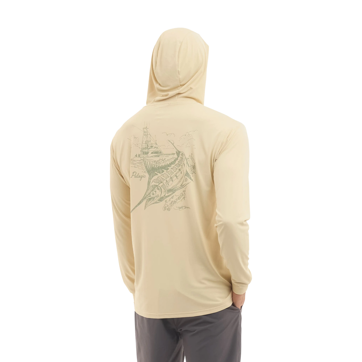 Pelagic Aquatek Goione Hook Up Sketch Hooded Shirt