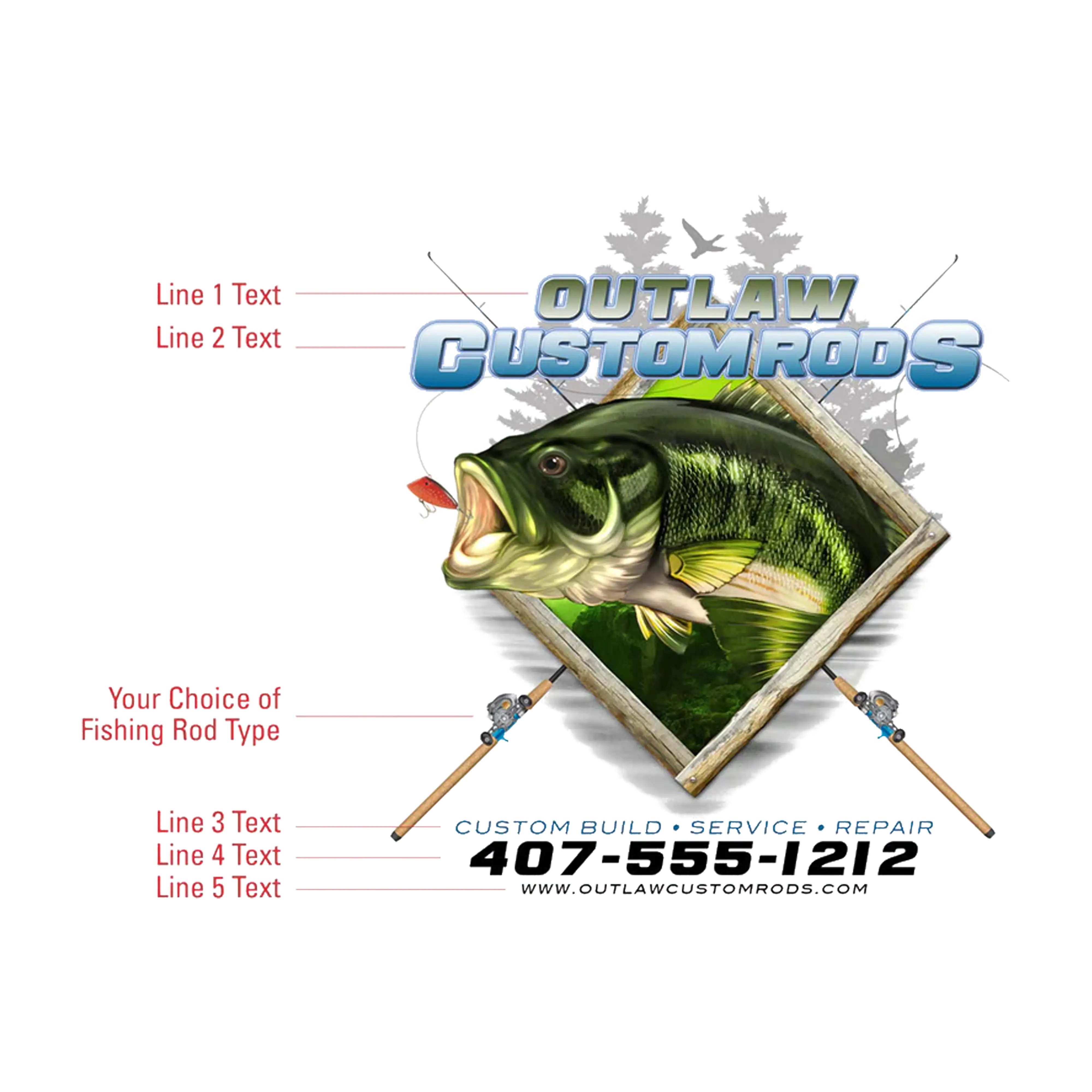 Mud Hole Personalized Can Koozie 008 - Largemouth Bass Chasing Lure