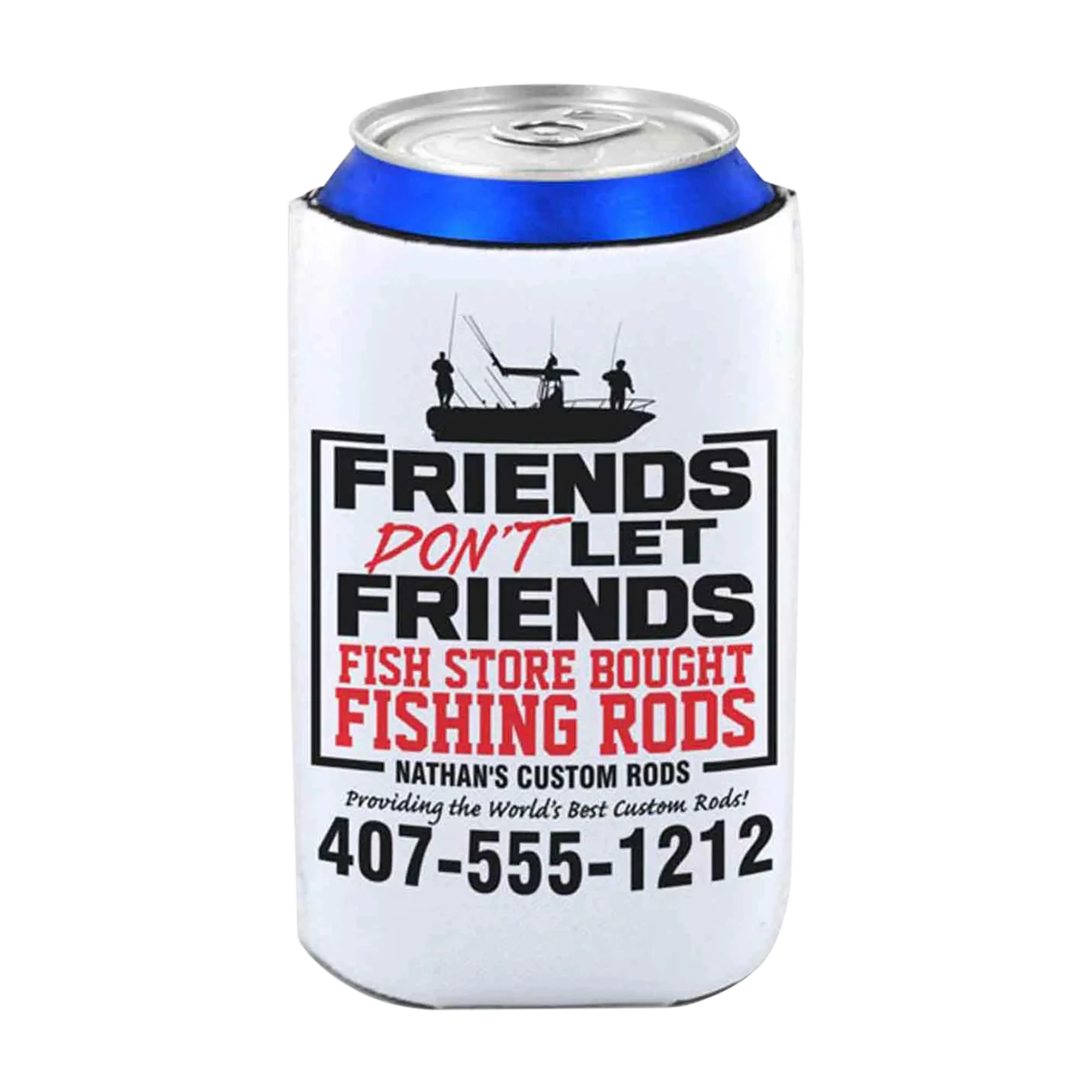 Mud Hole Personalized Can Koozie 014 - Friends Don’t Let Friends