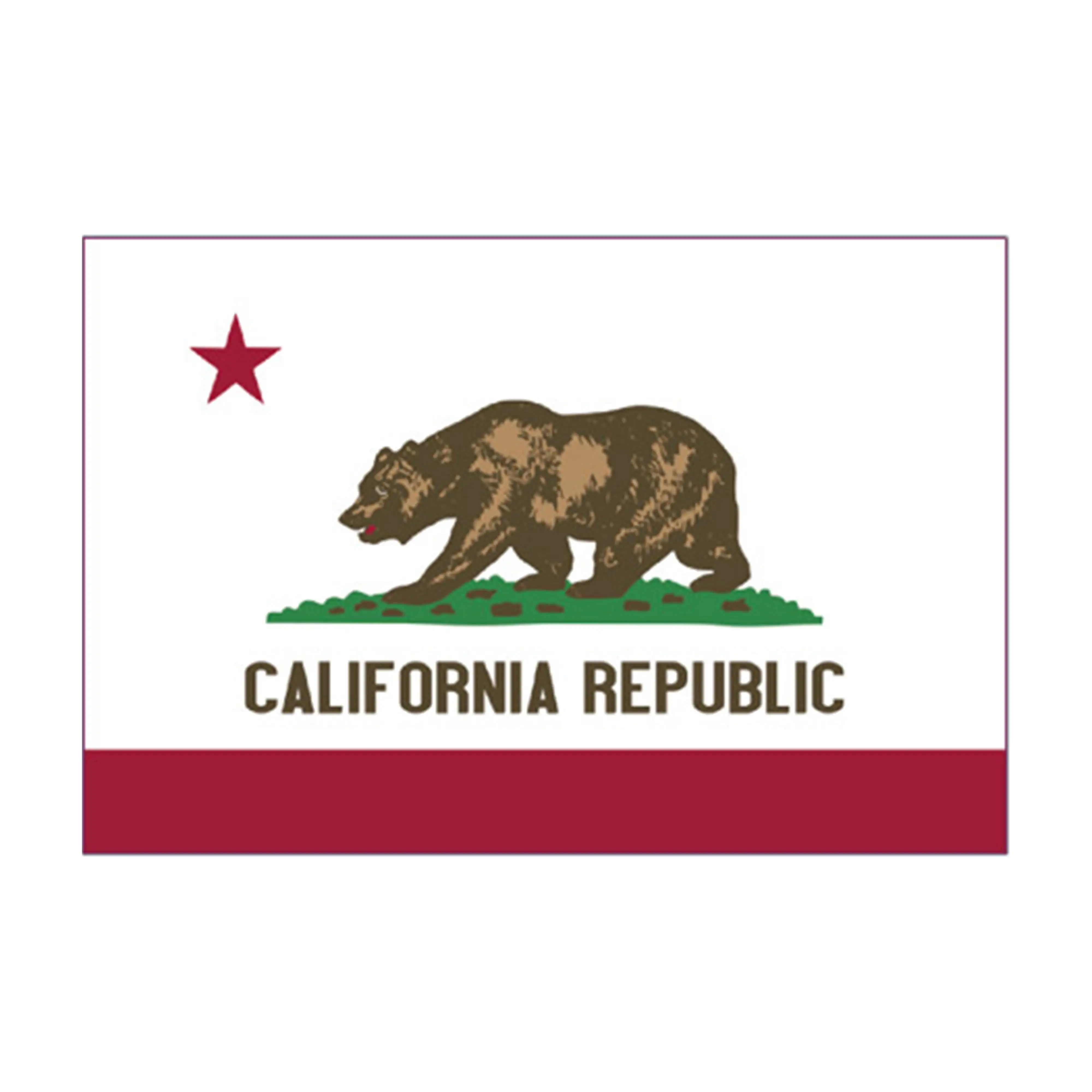Mud Hole US State Flag Rod Decals