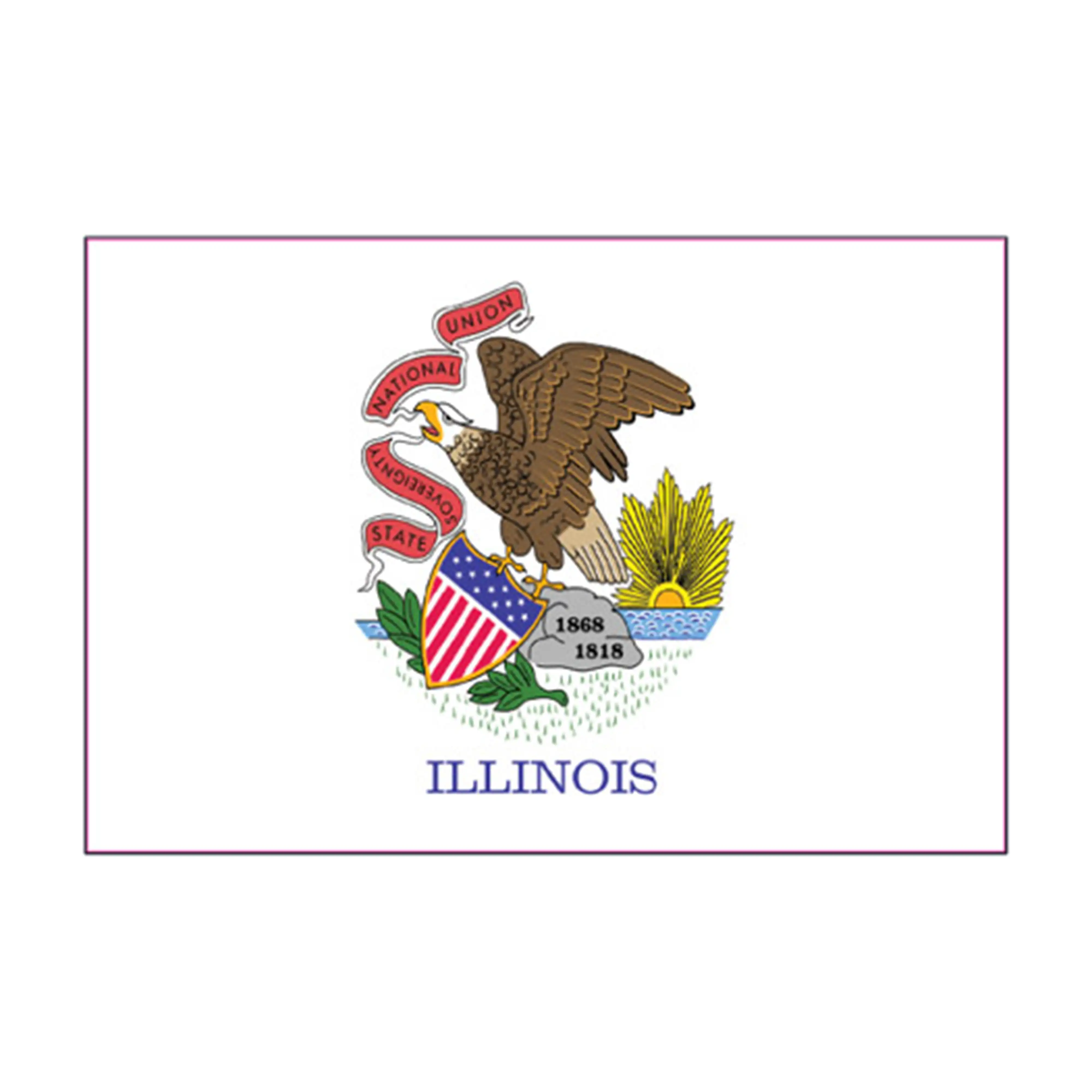 Mud Hole US State Flag Rod Decals