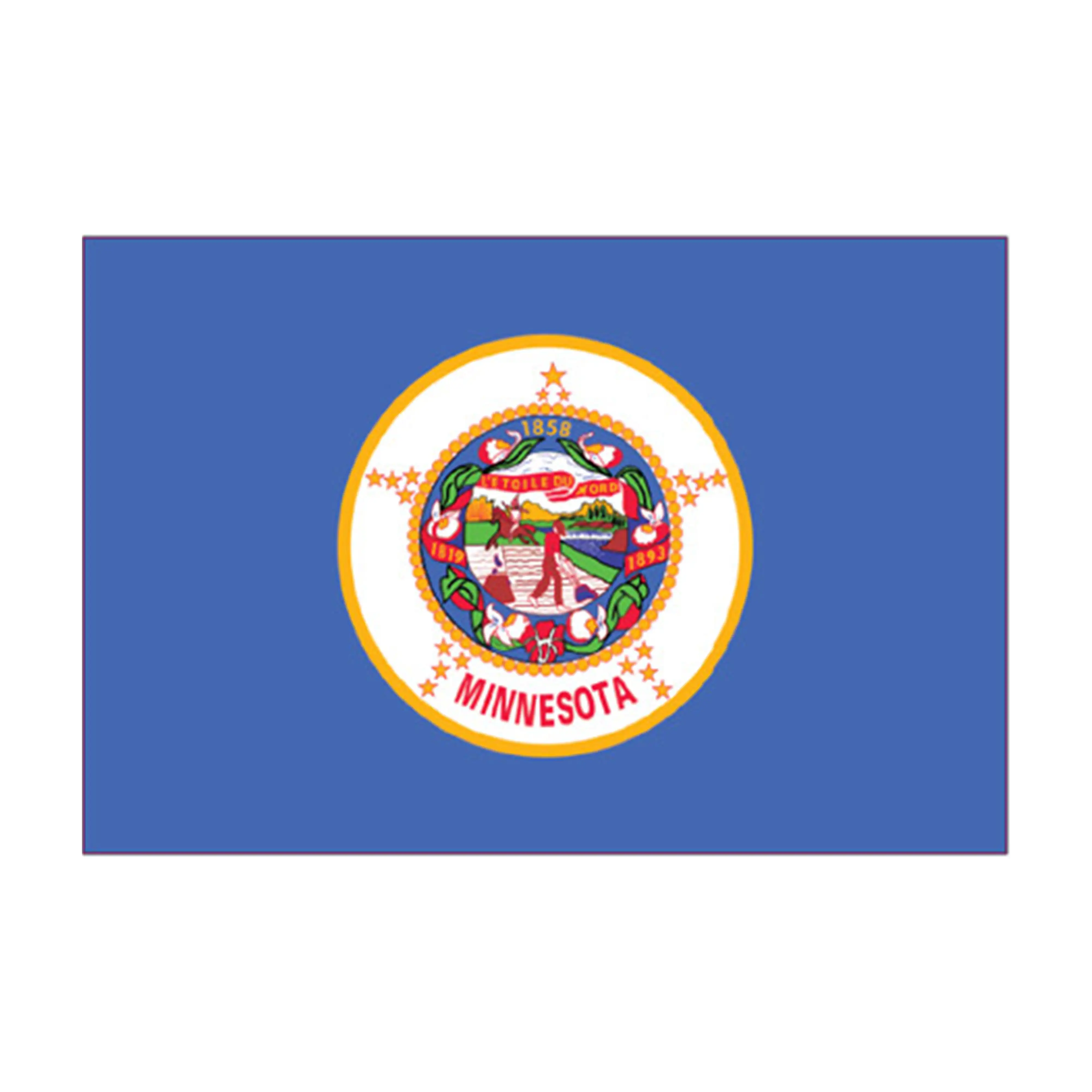 Mud Hole US State Flag Rod Decals