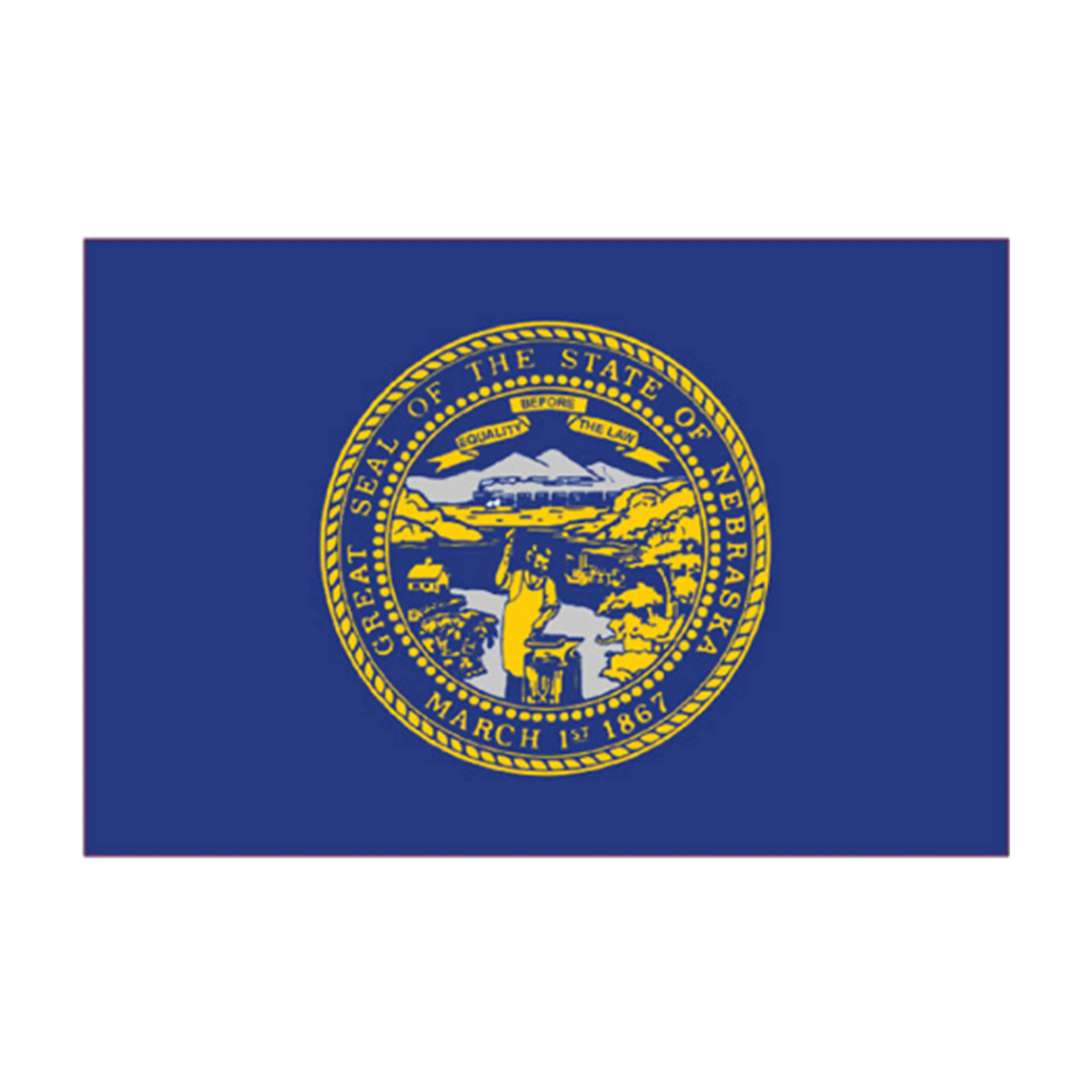 Mud Hole US State Flag Rod Decals