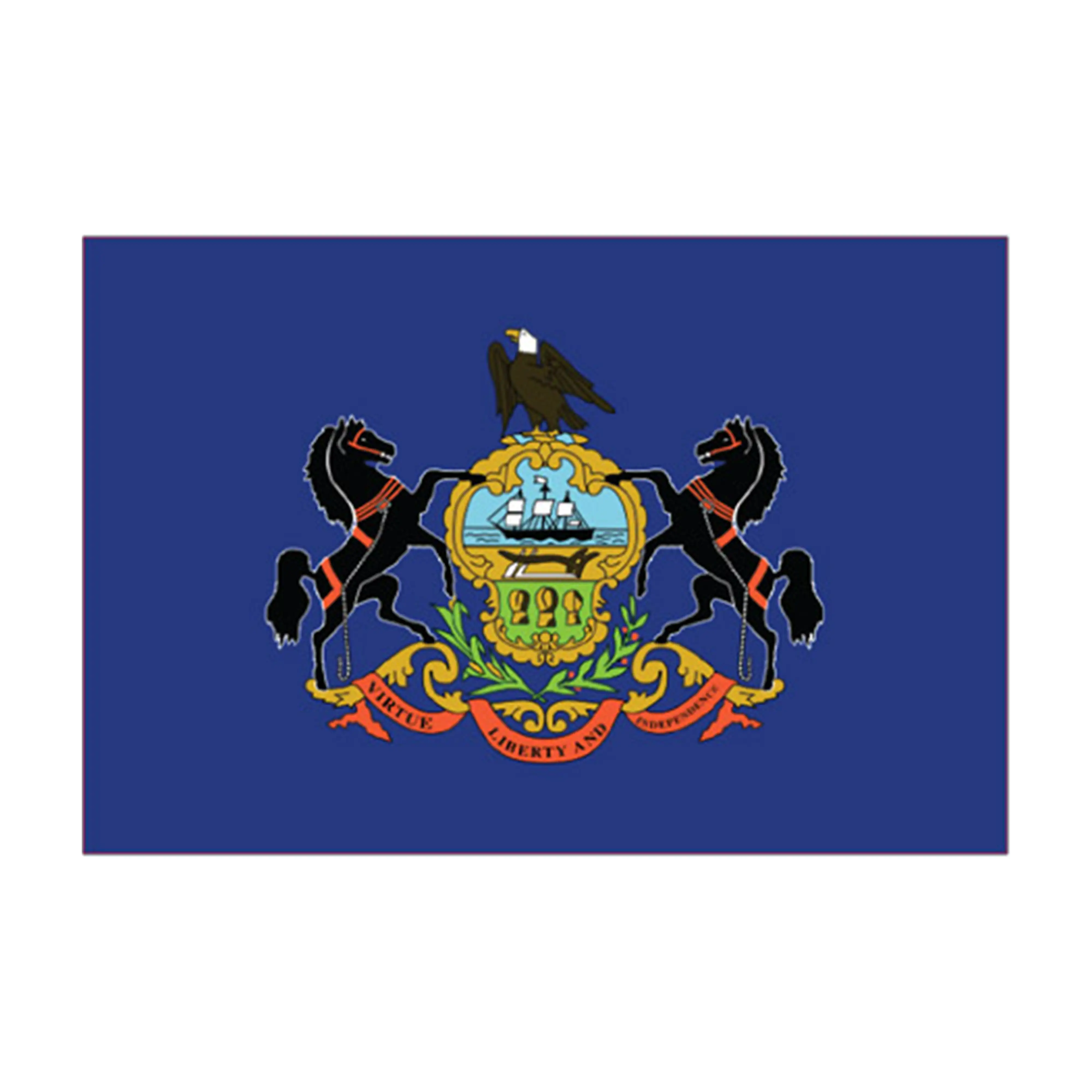 Mud Hole US State Flag Rod Decals