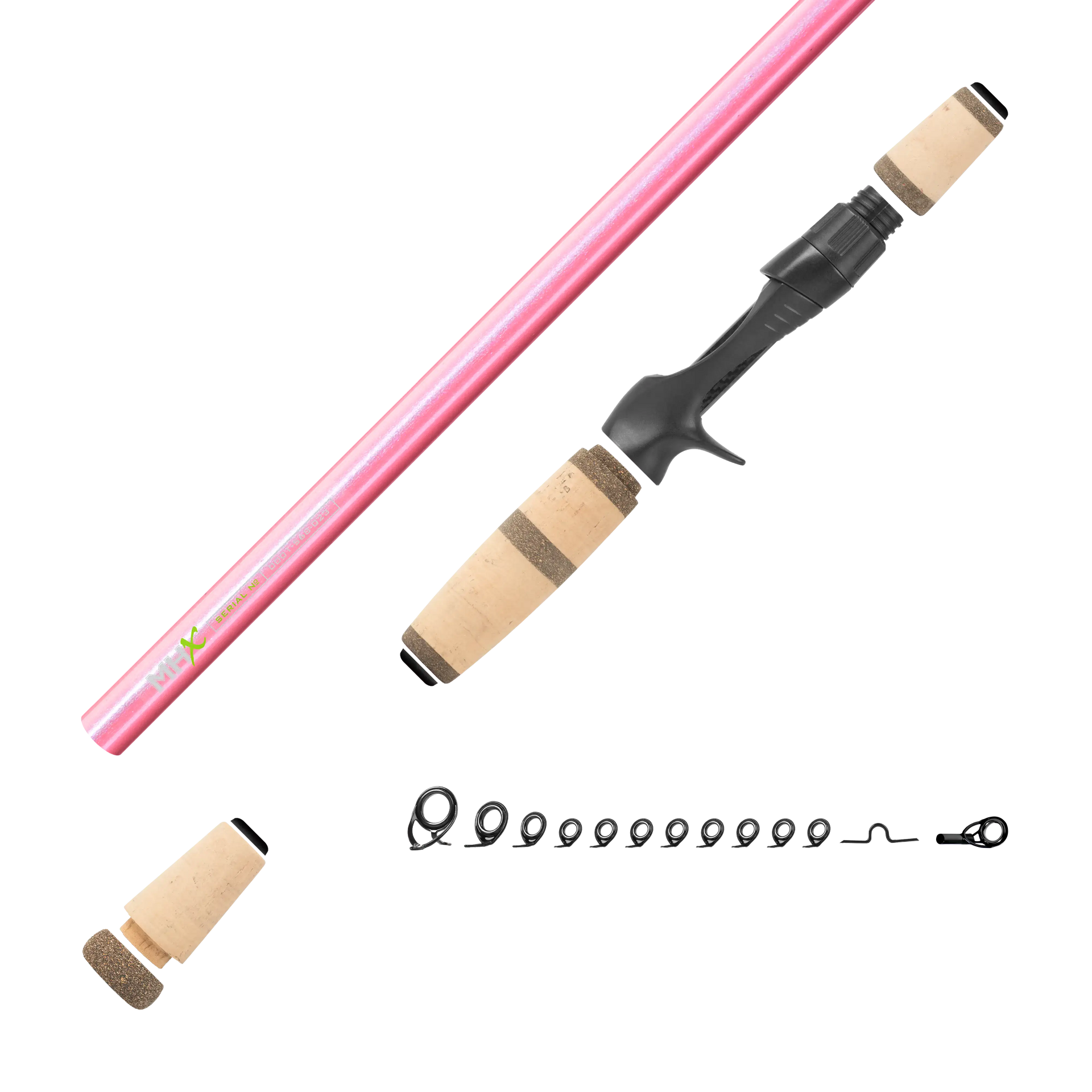 pink st croix fishing rod Smallmouth Bass Casting Rod Kits