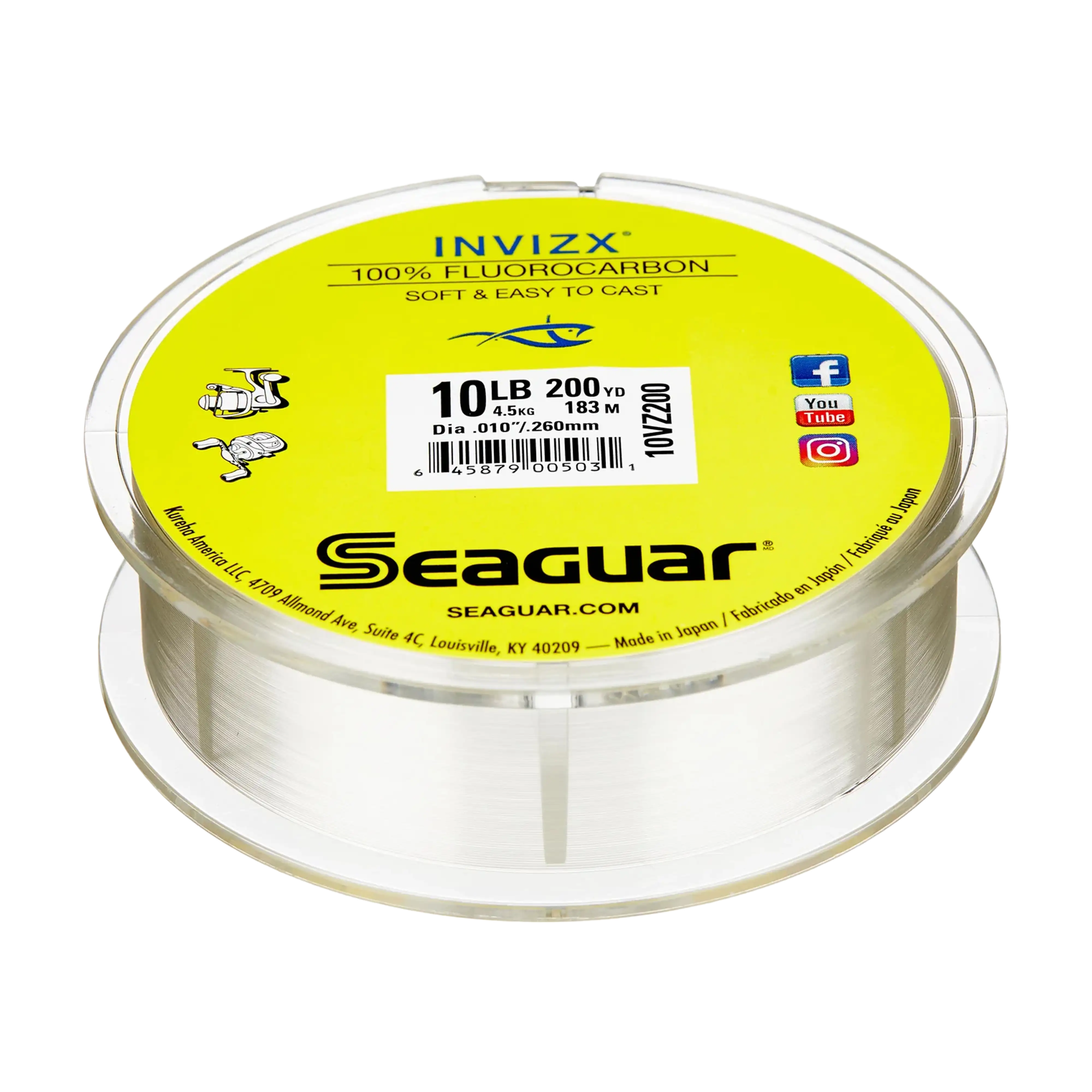 Seaguar InvizX Fluorocarbon Fishing Line
