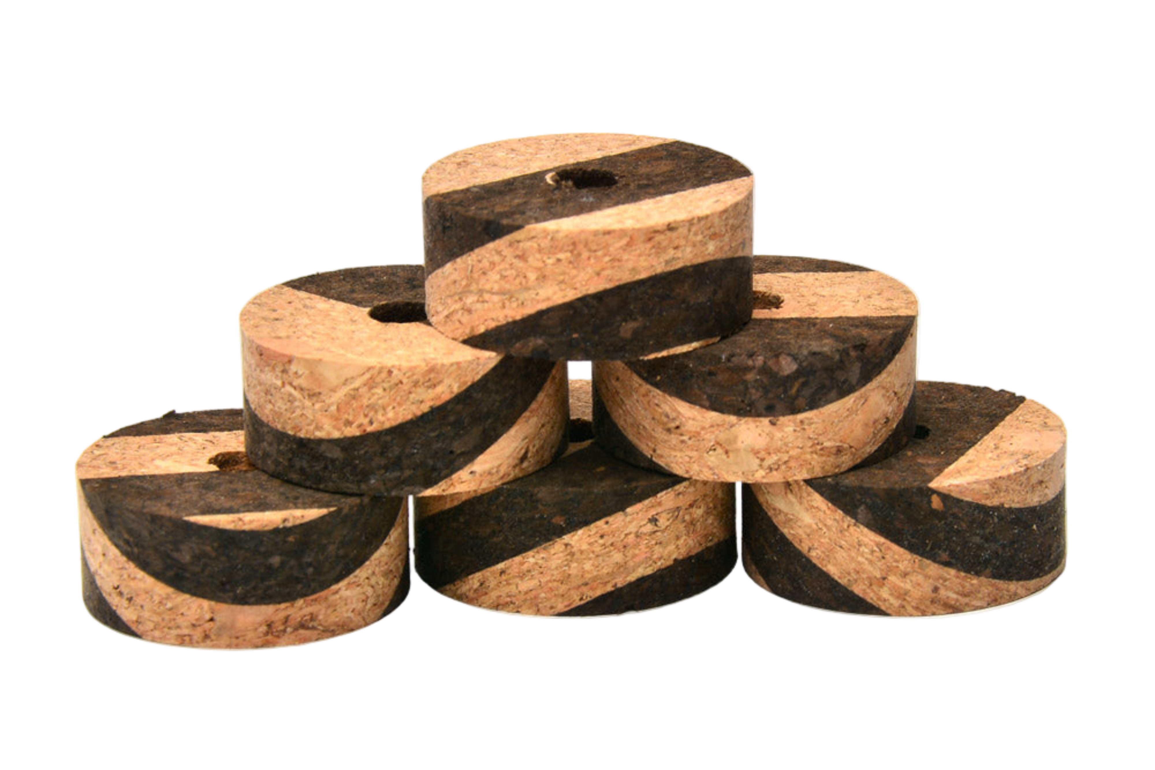 American Tackle Swirled Burl Cork Rings - 1/2"
