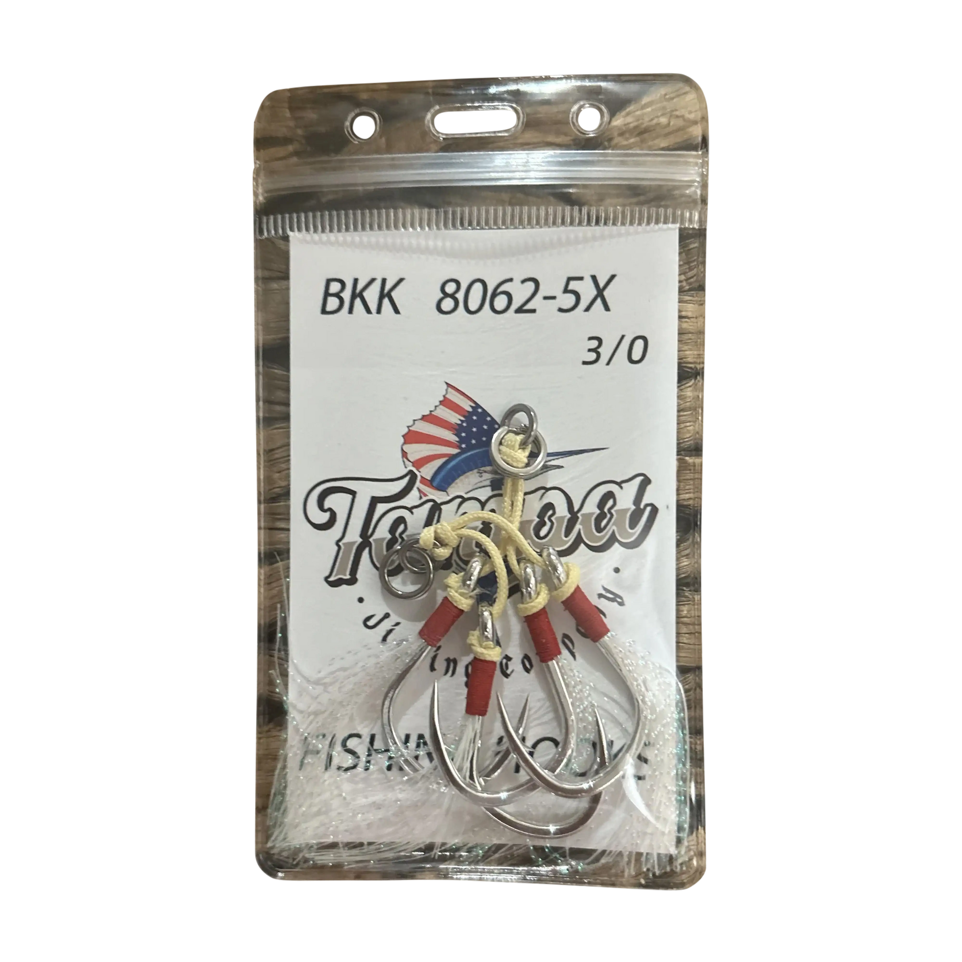 clear fishing hooks Tampa Jigging Company Pro Series Twin Assist Hooks