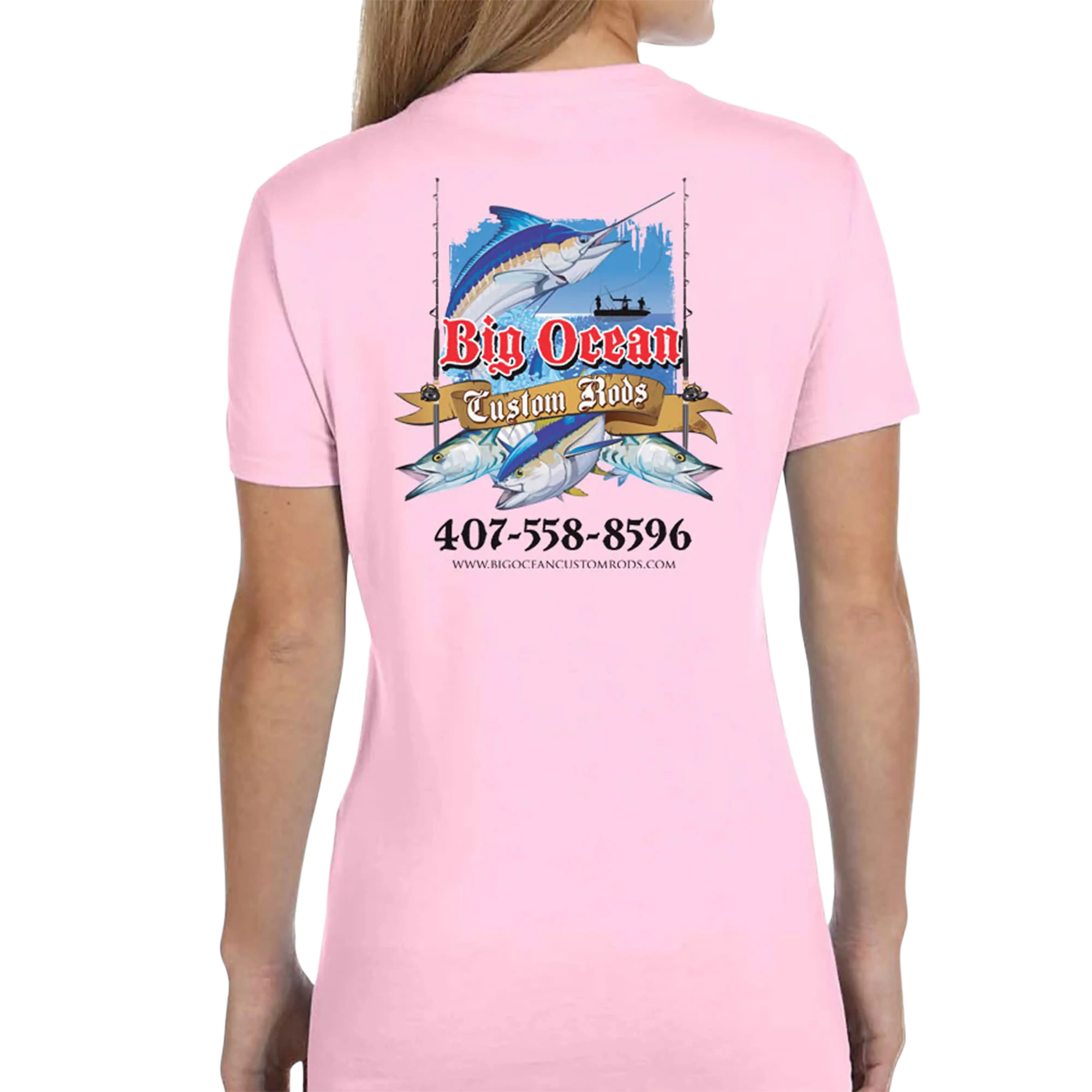 Women's Custom T-Shirt: Assorted Saltwater Gamefish
