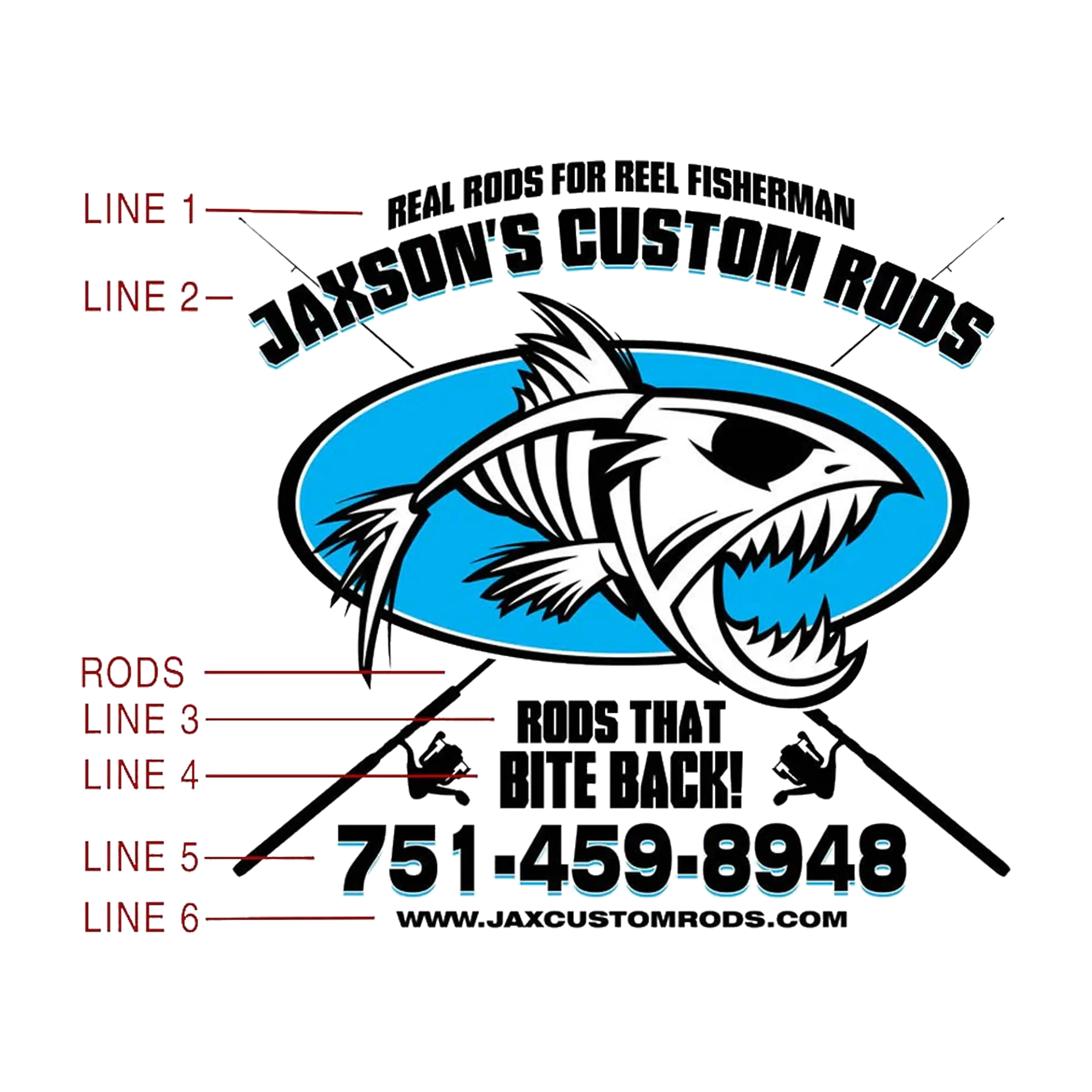 Women's Custom T-Shirt: Fish Skeleton