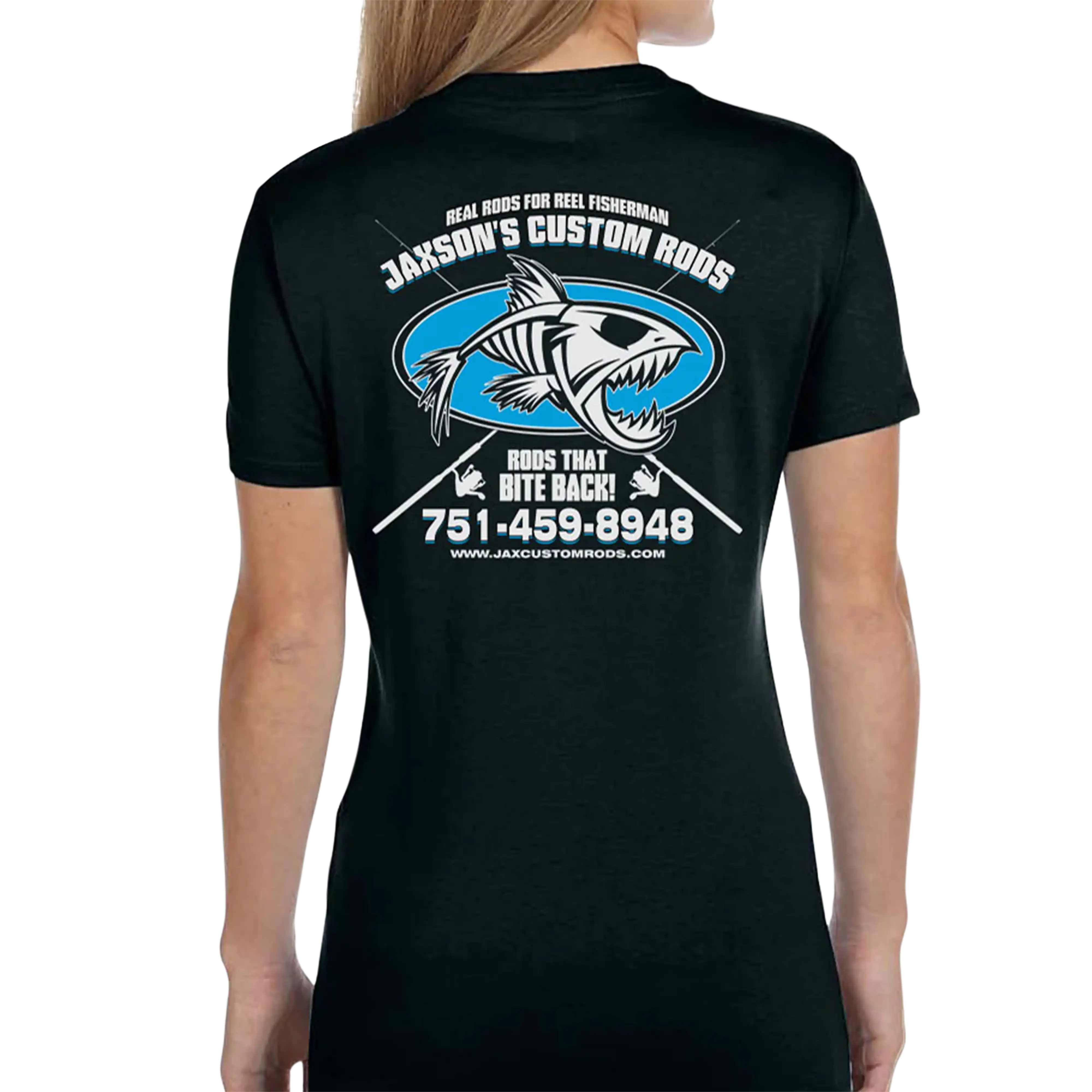 Women's Custom T-Shirt: Fish Skeleton