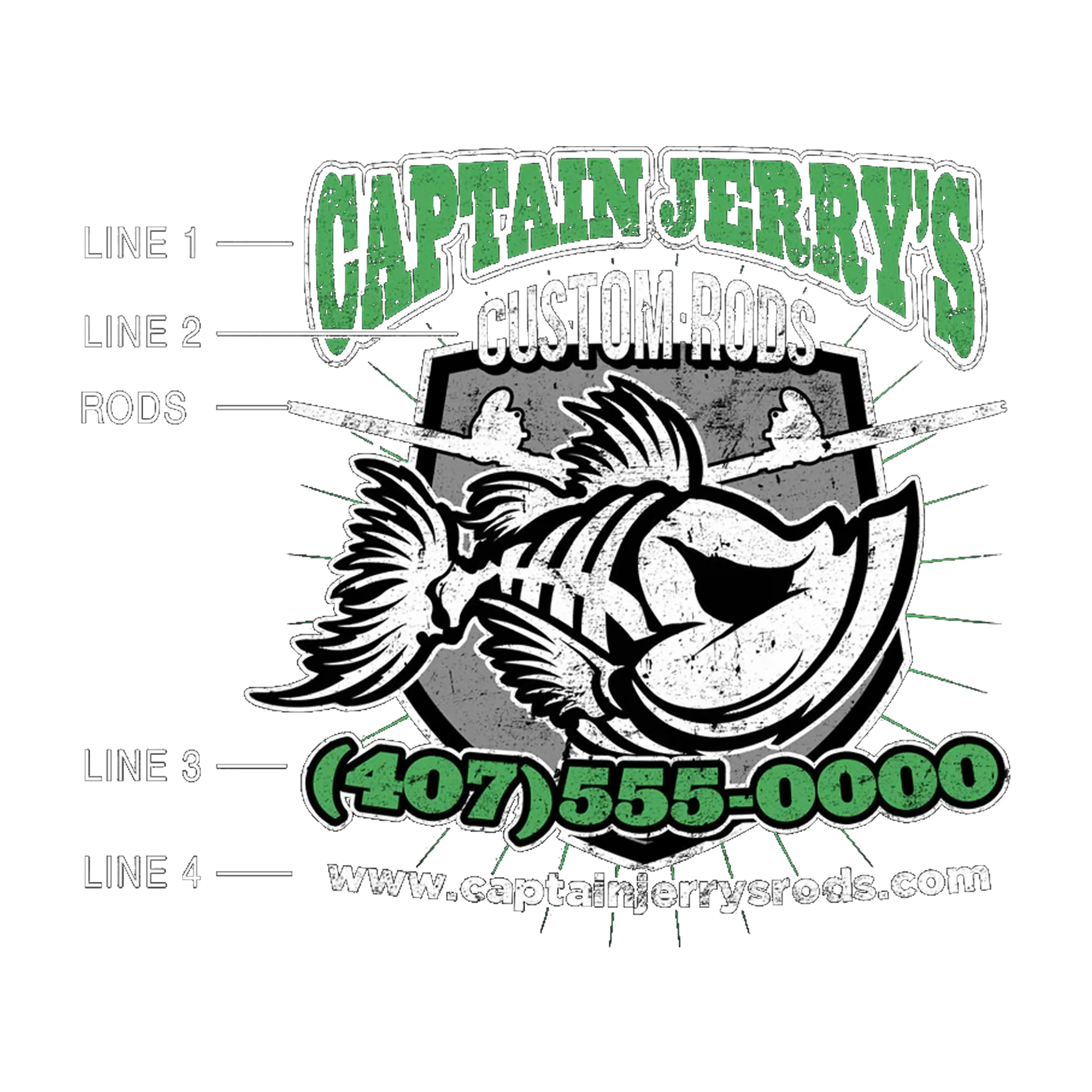 Women's Custom T-Shirt: Green Bones