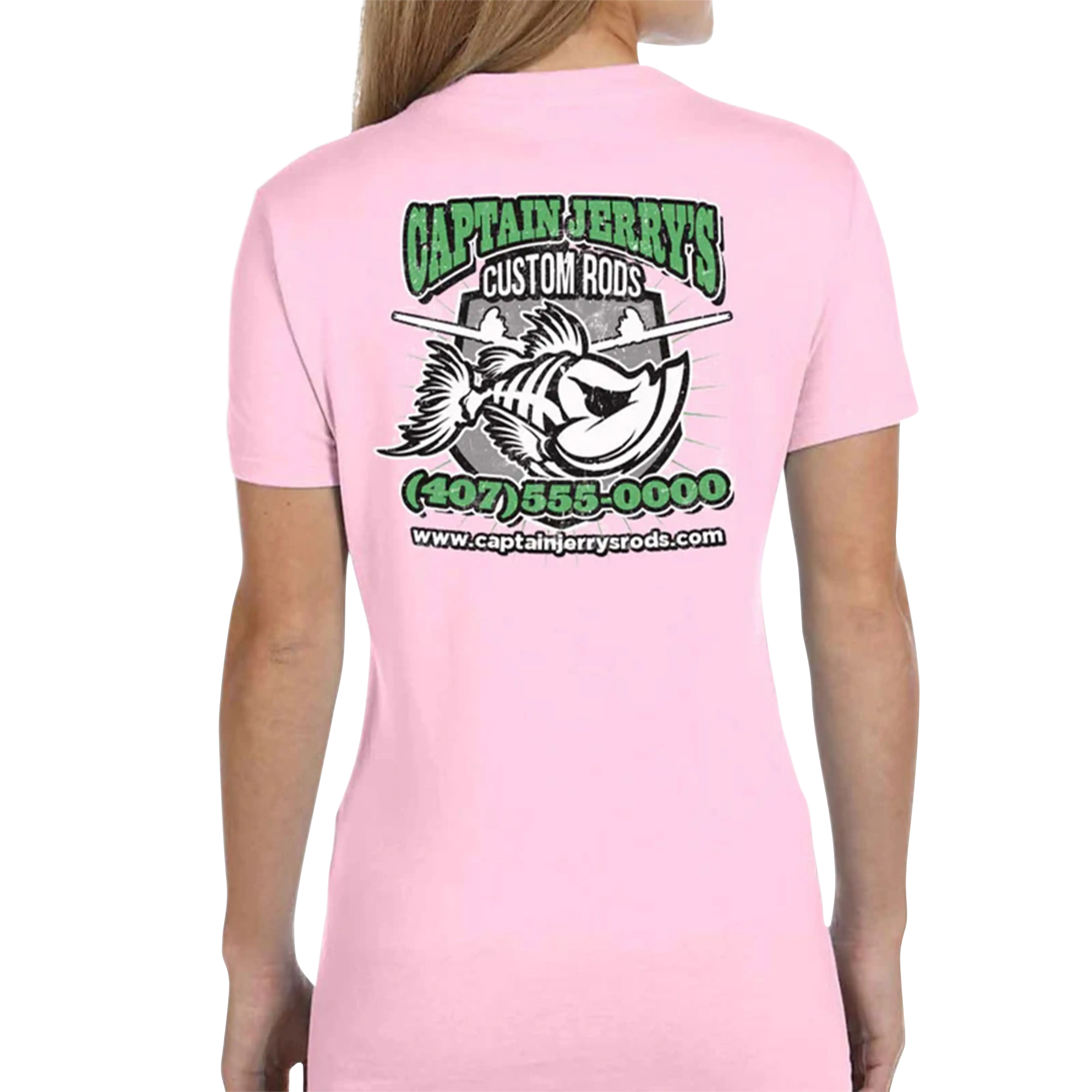 Women's Custom T-Shirt: Green Bones
