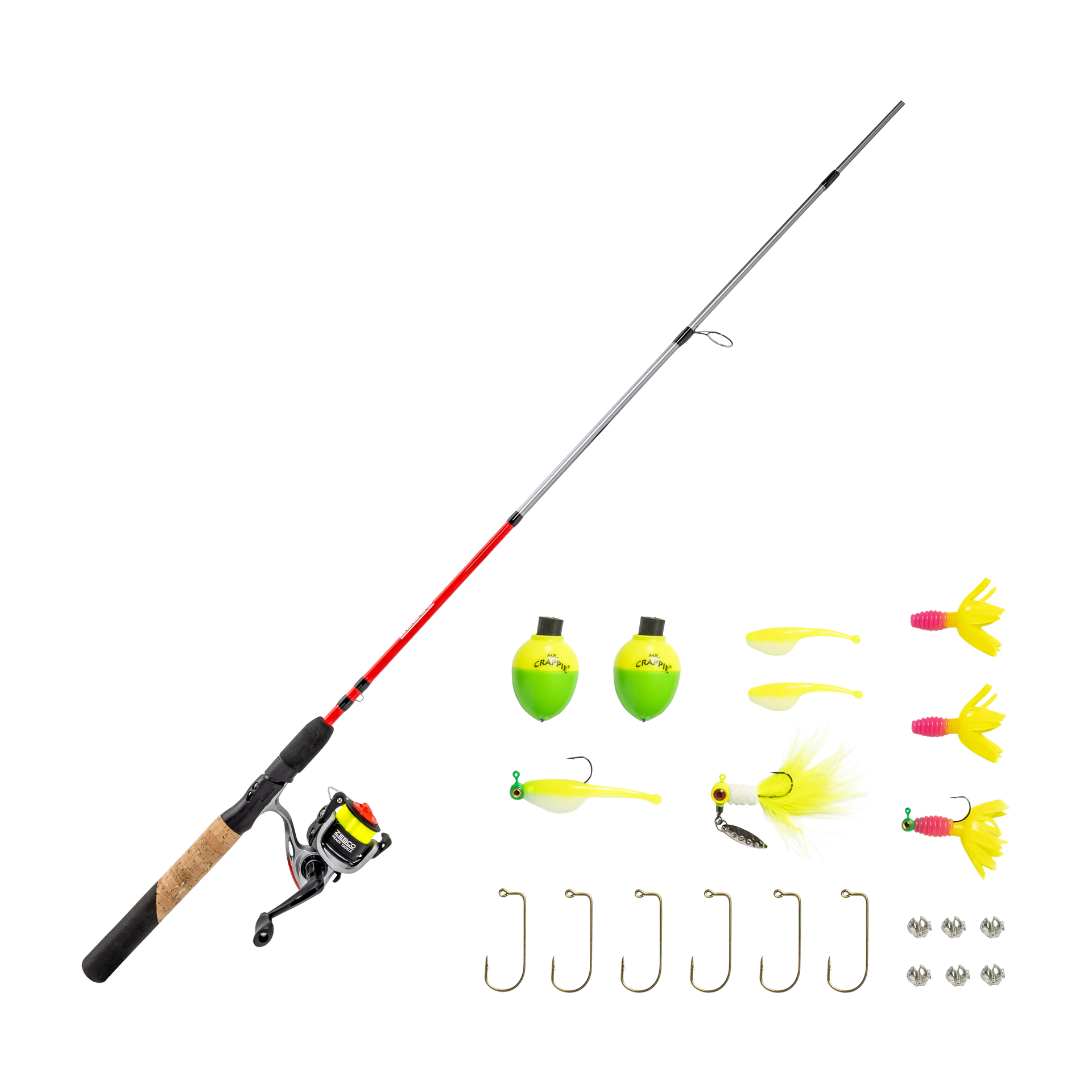 Ready Tackle Crappie Spinning Combo with Mr. Crappie Tackle Ready Tackle Crappie Spinning Combo with Mr. Crappie Tackle