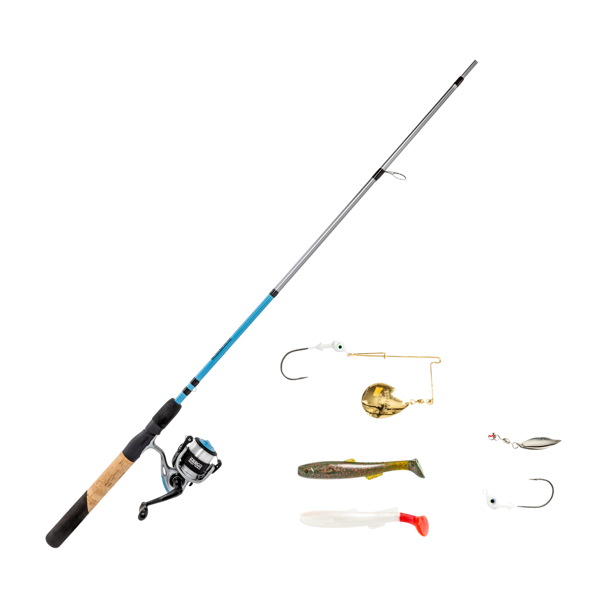 アブ　PRM FENLCE SPBS-702M TZ Zebco Ready Tackle Inshore Spinning Combo