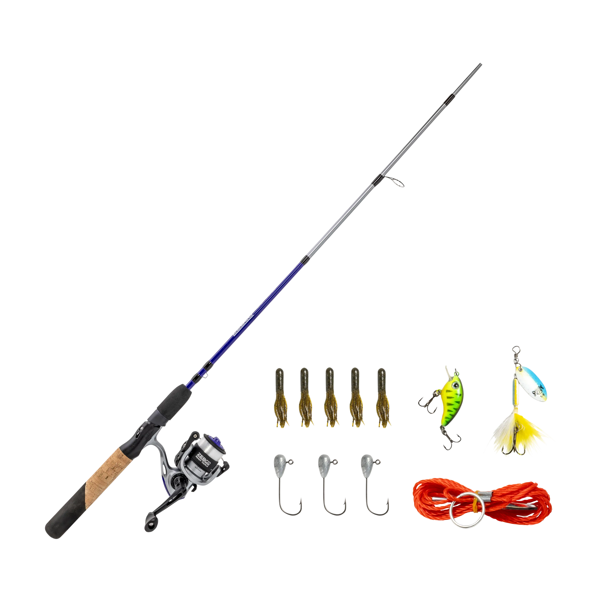 Ready Tackle Panfish Spinning Combo with Strike King Tackle