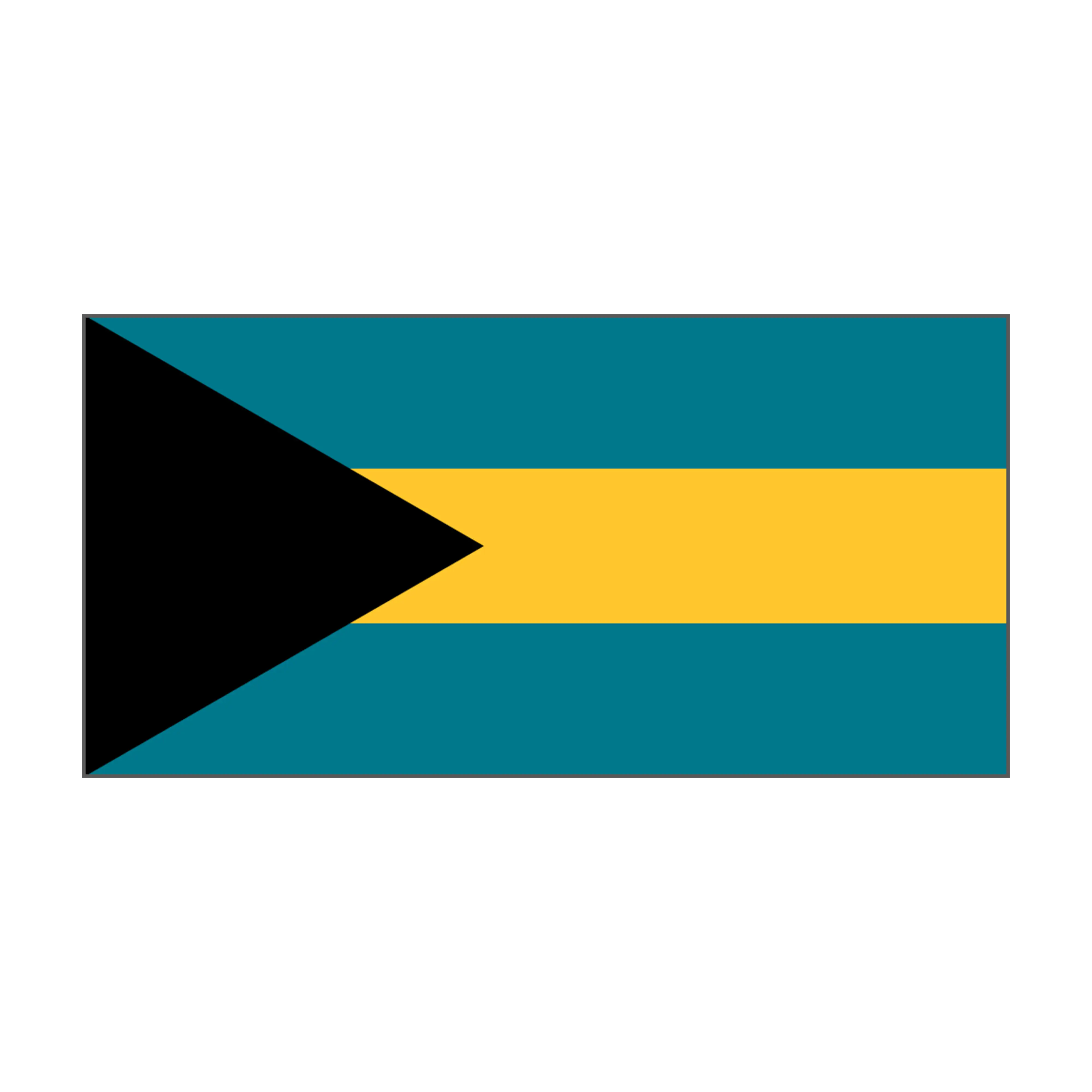 custom rod decal - flag of the Bahamas