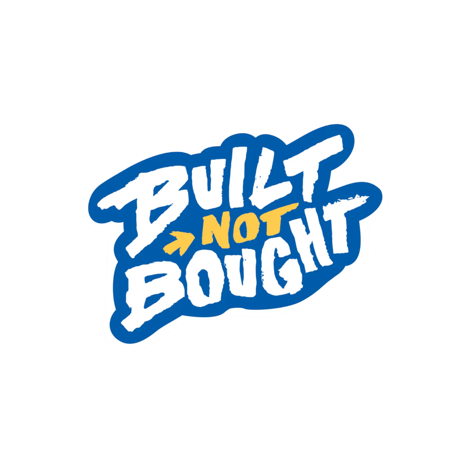 "Built Not Bought" Full Color Rod Decals