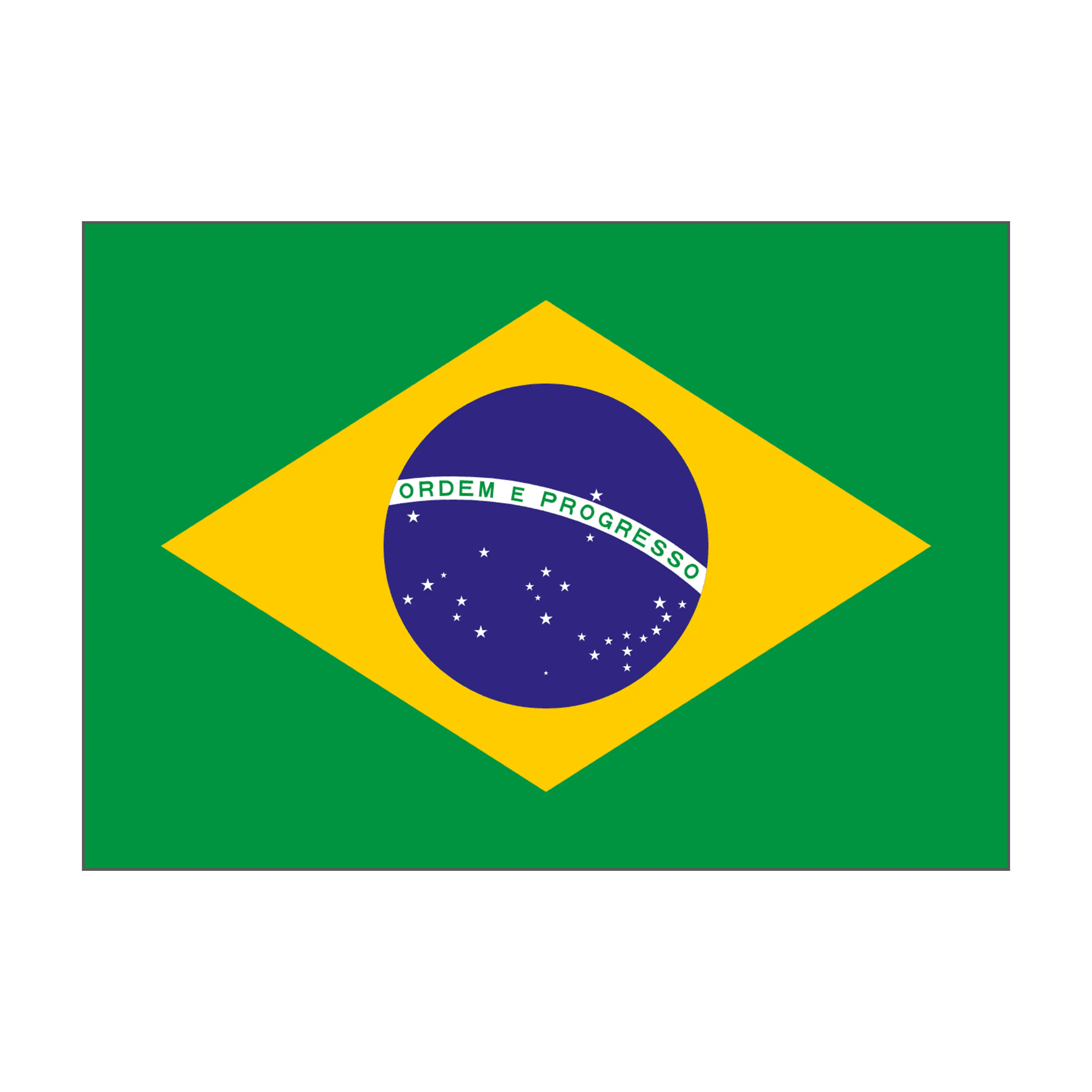 custom rod decal - flag of Brazil