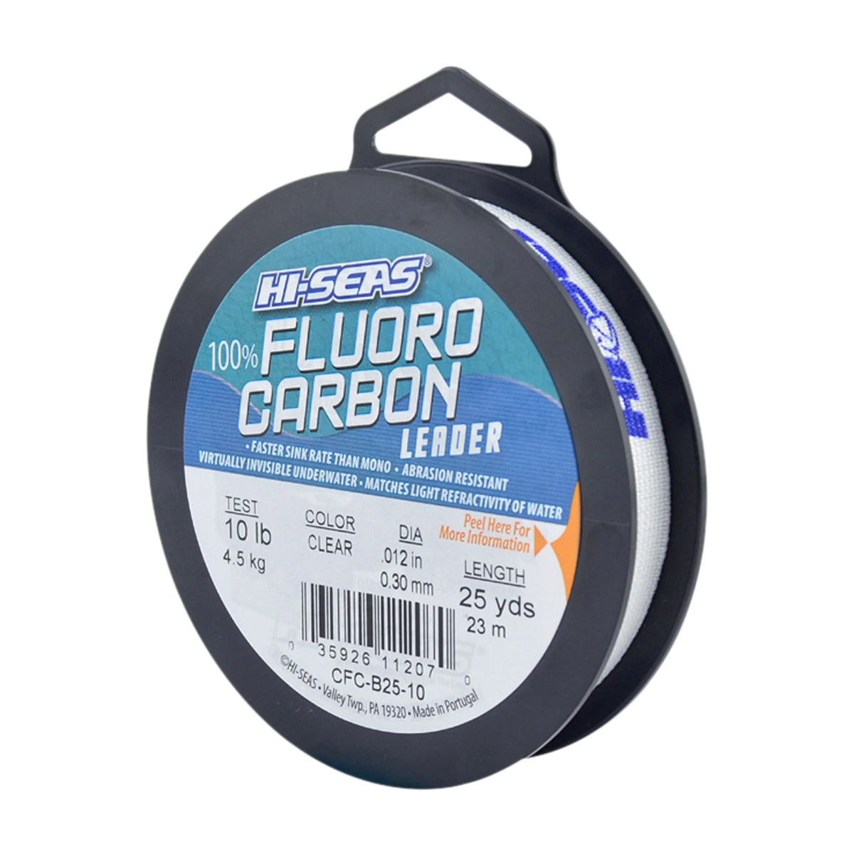Hi-Seas 100% Flourocarbon Leader - 25 Yards