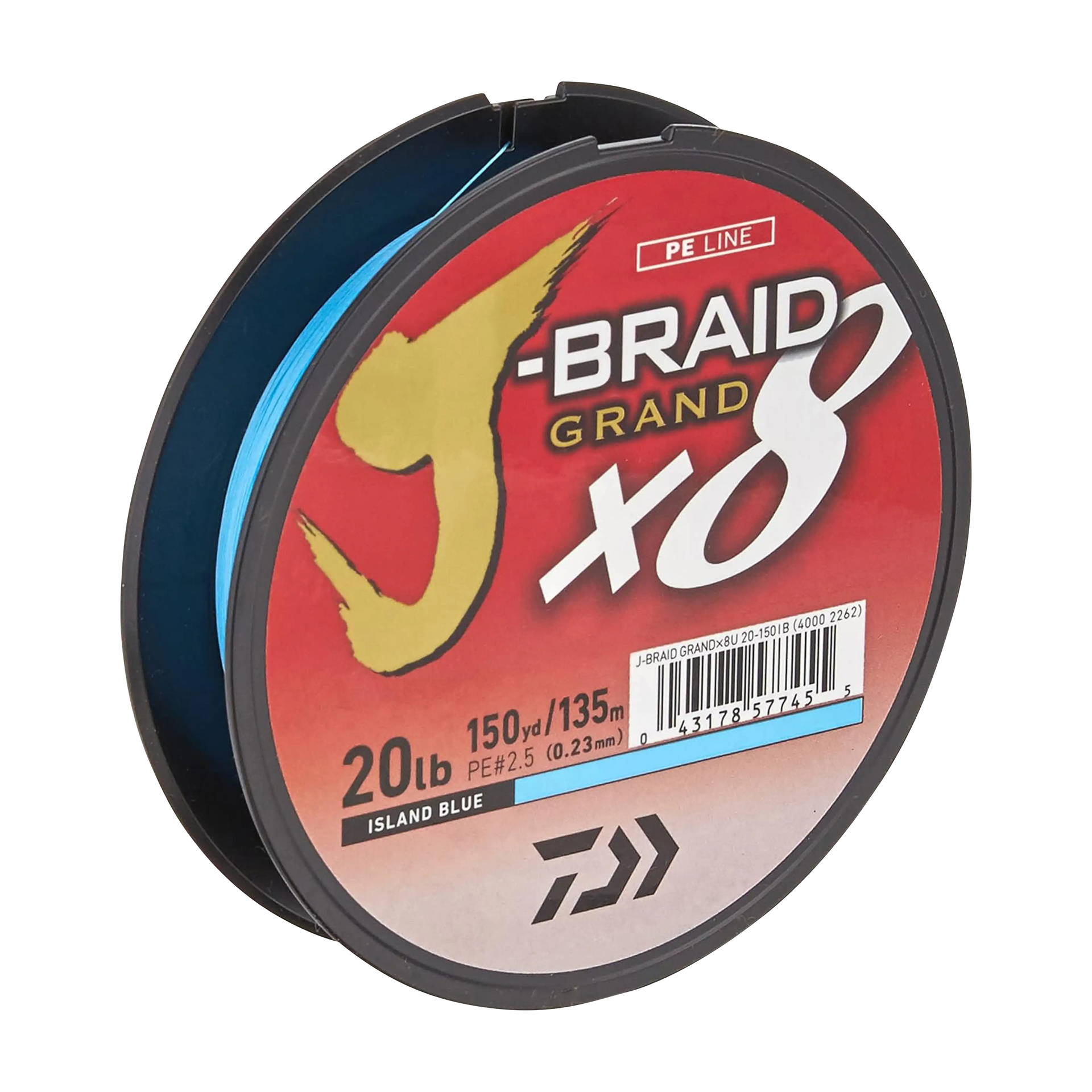 Daiwa J-BRAID x8 Grand Braided Fishing Line - 150 Yards