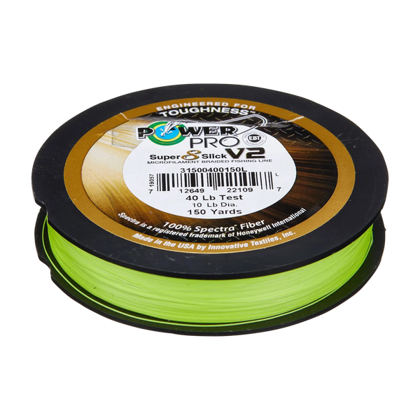 40 lb test braided fishing line Super 8 Slick V2 Braided Fishing Line by Power Pro