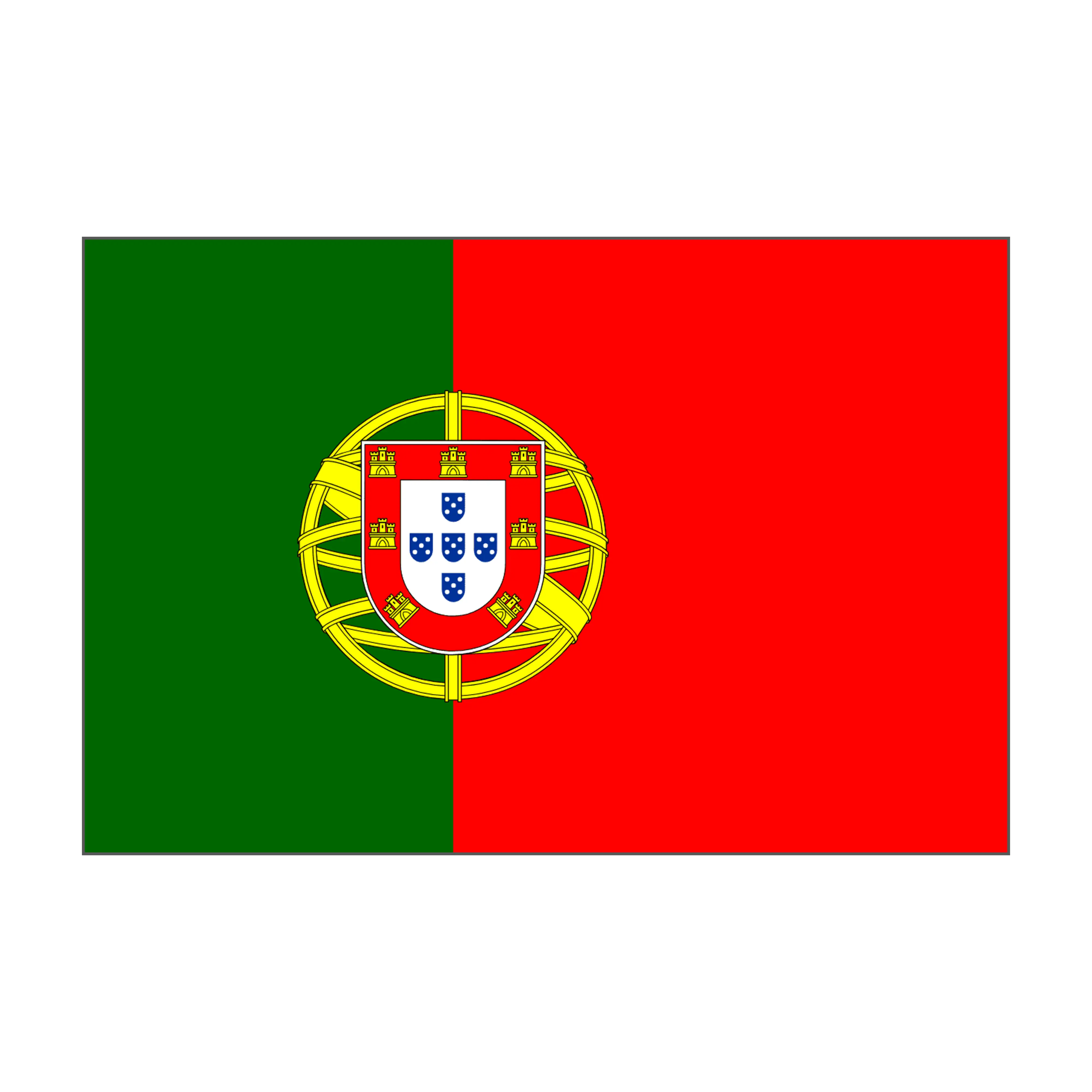 custom rod decal - flag of Portugal