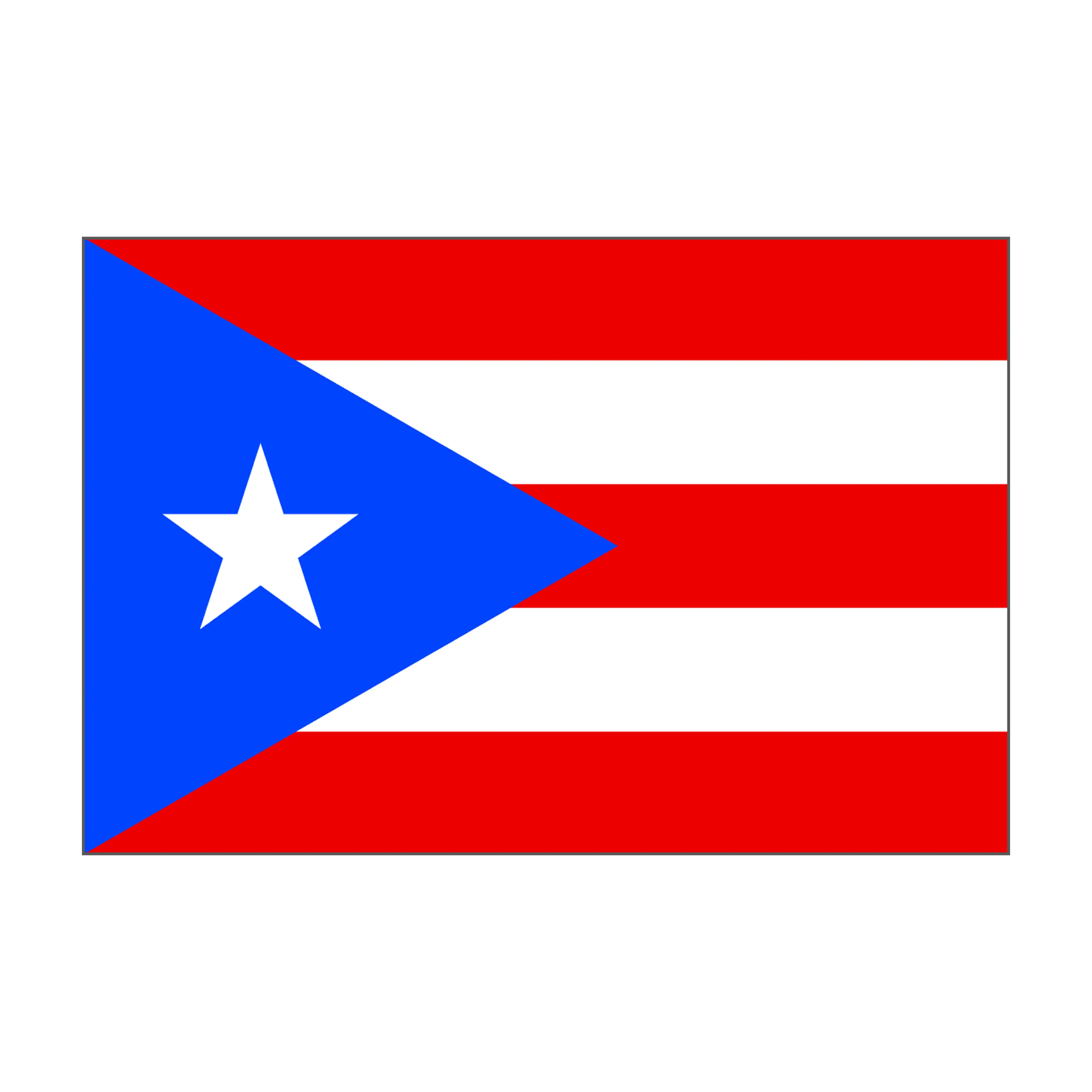 custom rod decal - flag of Puerto Rico
