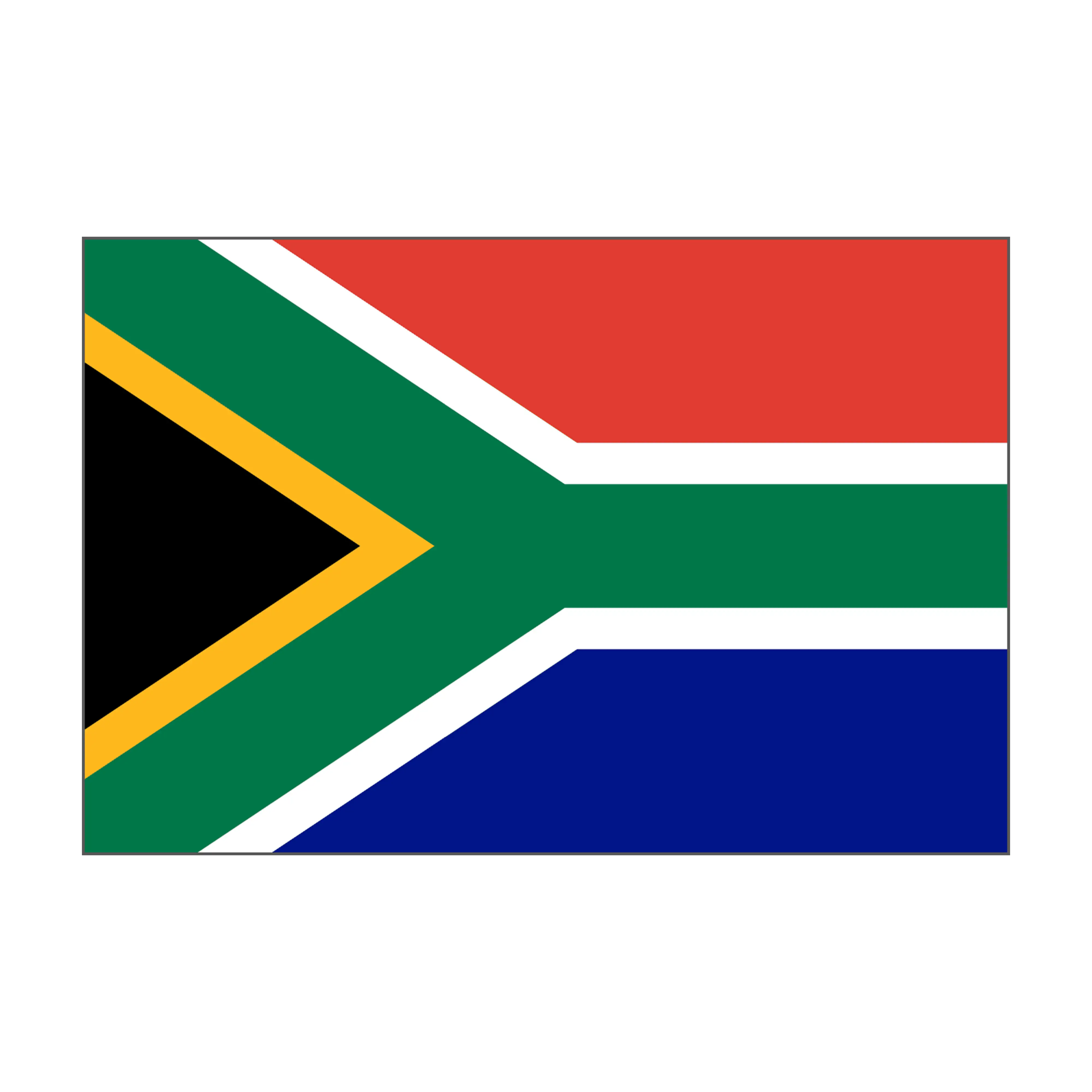custom rod decal - flag of South Africa