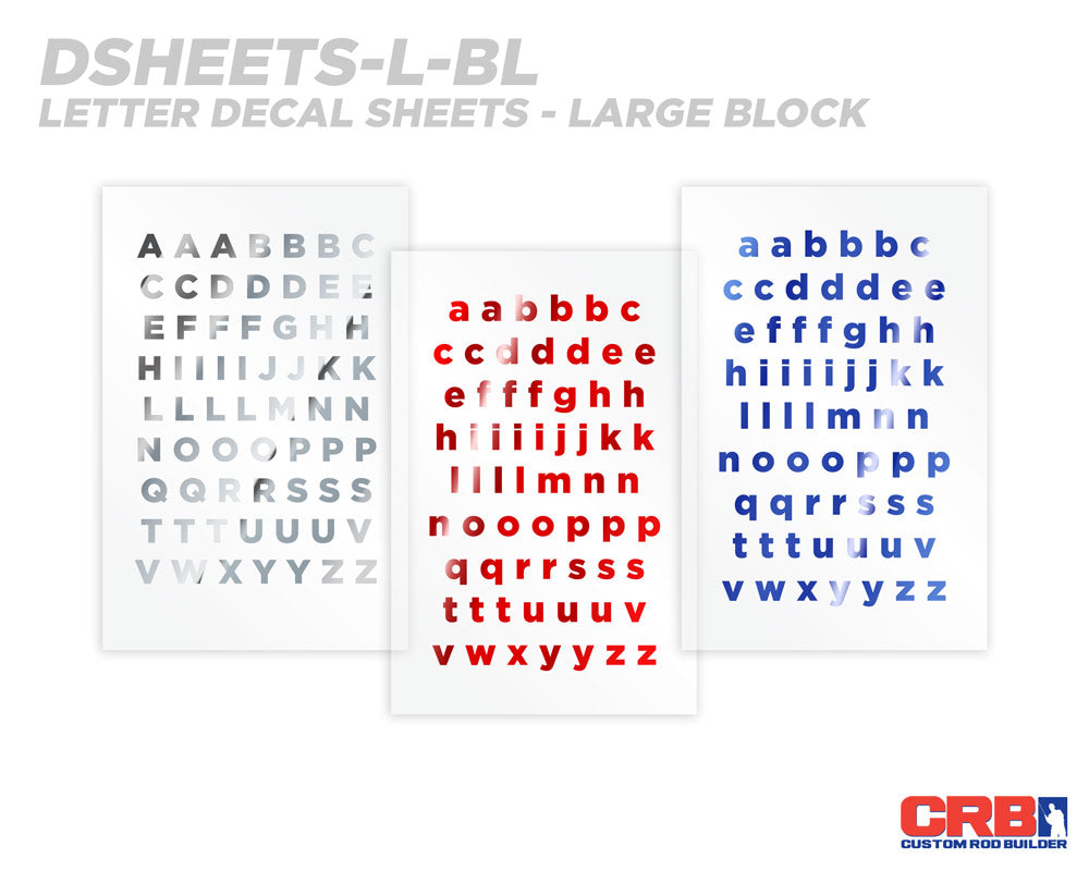 Alphabet Rod Decals - Peel & Stick Letters