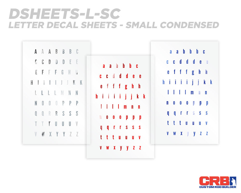 Alphabet Rod Decals - Peel & Stick Letters